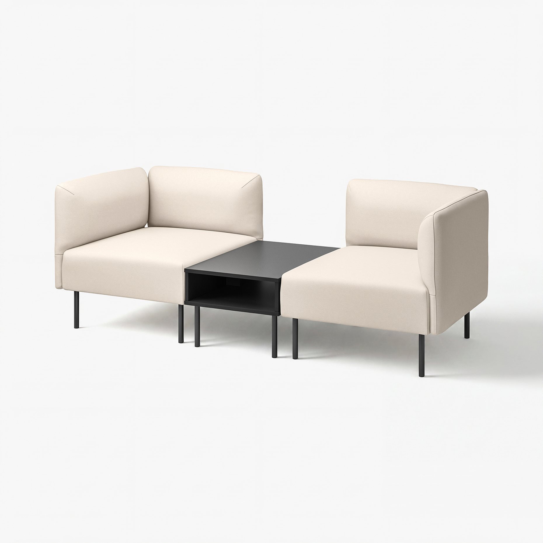 LILLEHEM, 2-местен модулен диван с маса, 695.360.80