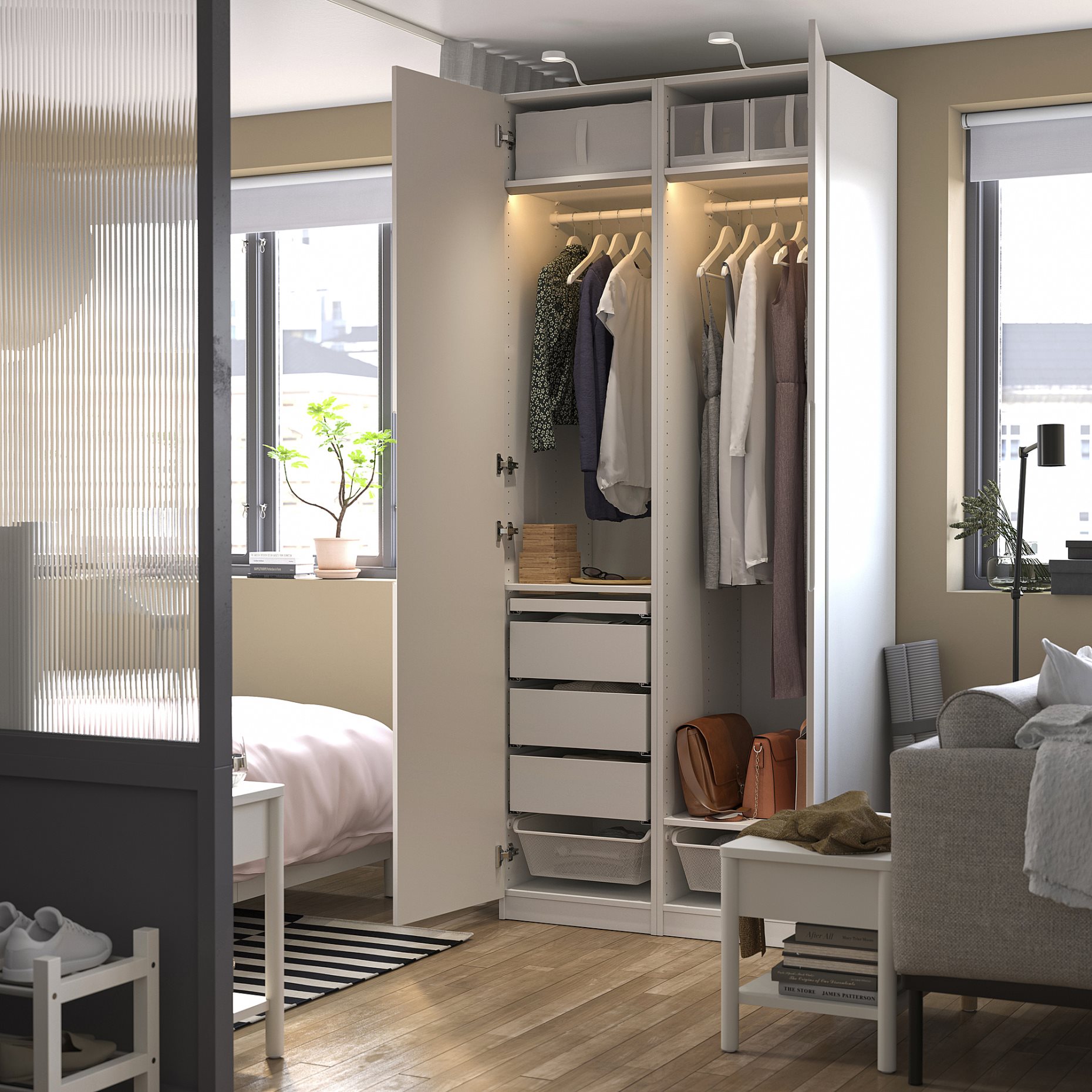 PAX/TONSTAD, Гардероб - комбинация, 695.489.31