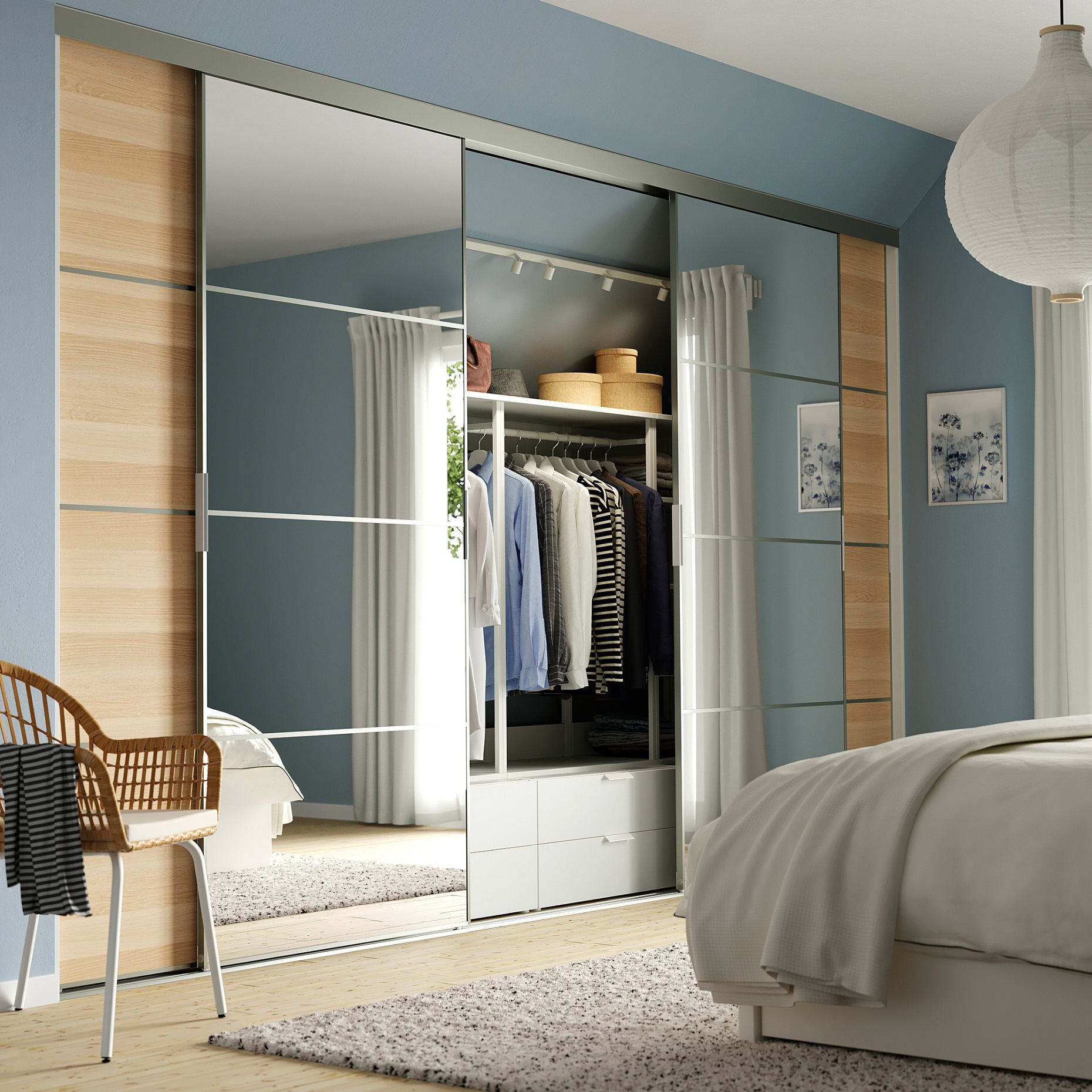 SKYTTA/MEHAMN/AULI, комбинирана плъзгаща се врата, 695.759.05
