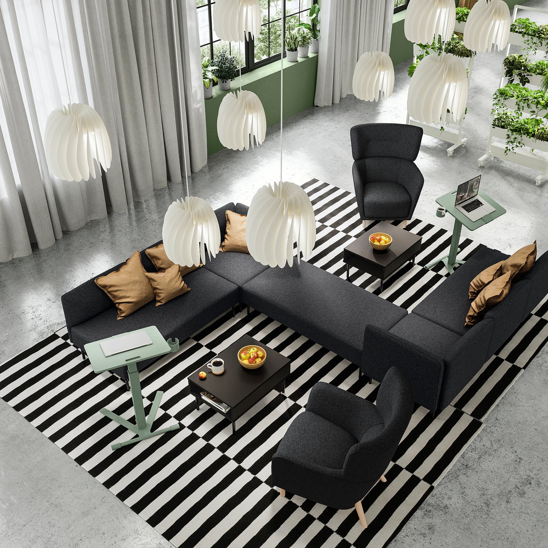 MITTZON, масичка за лаптоп с колелца, 704.981.95