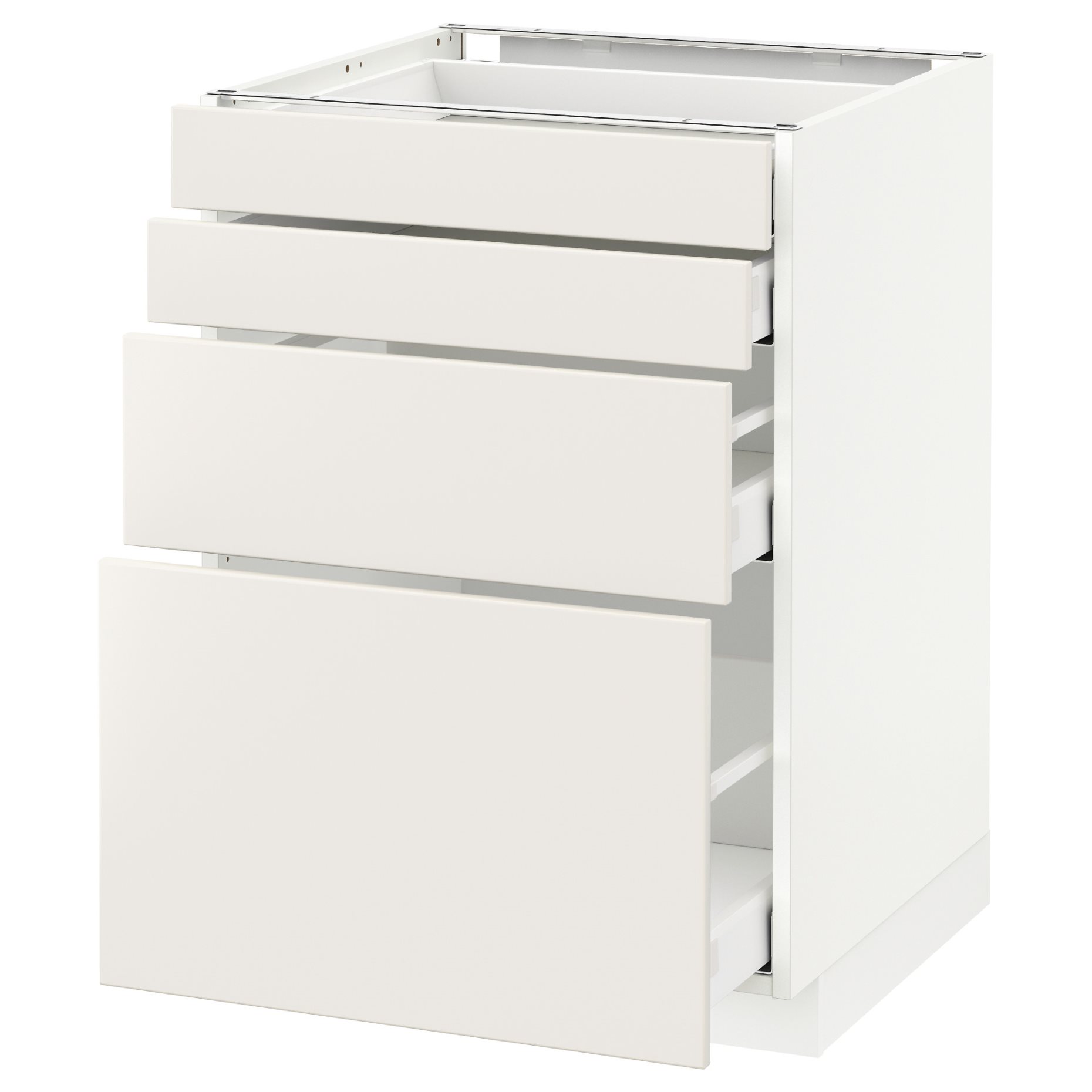 METOD/MAXIMERA, долен шкаф с 4 чела/4 чекм., 790.499.23