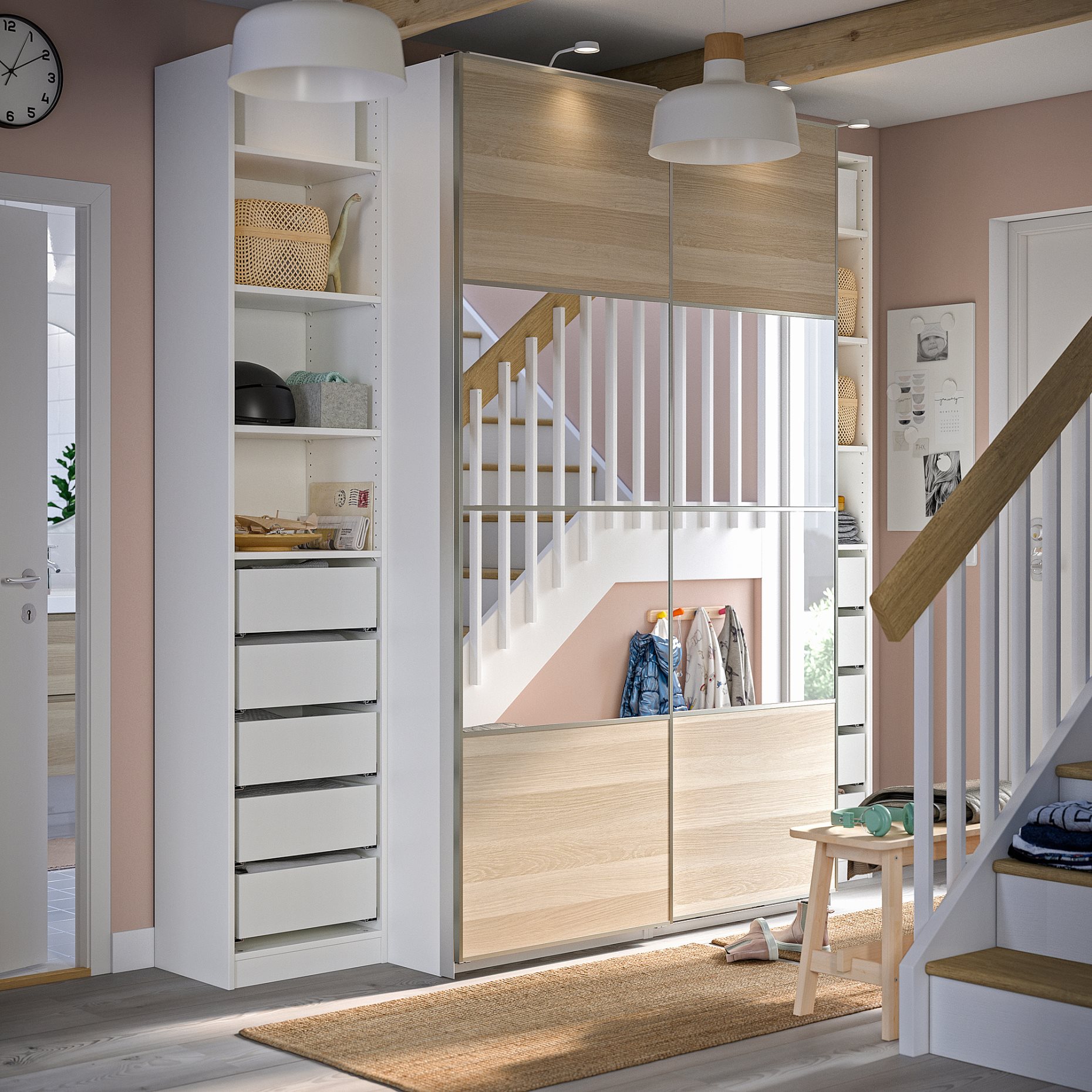 PAX/MEHAMN/AULI, гардероб, с две лица, 795.614.27