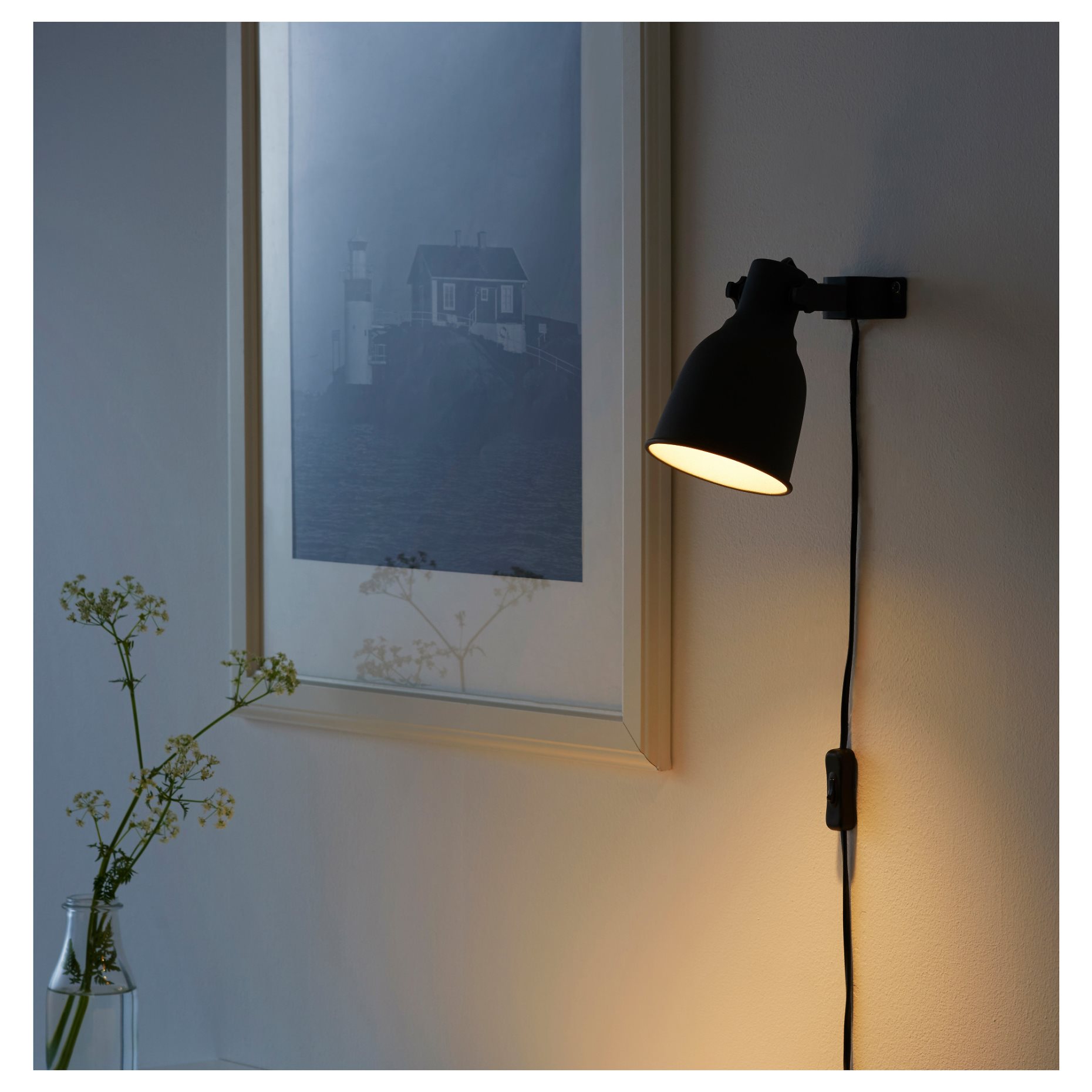 HEKTAR, лампа за стена/със скоба, 802.153.08