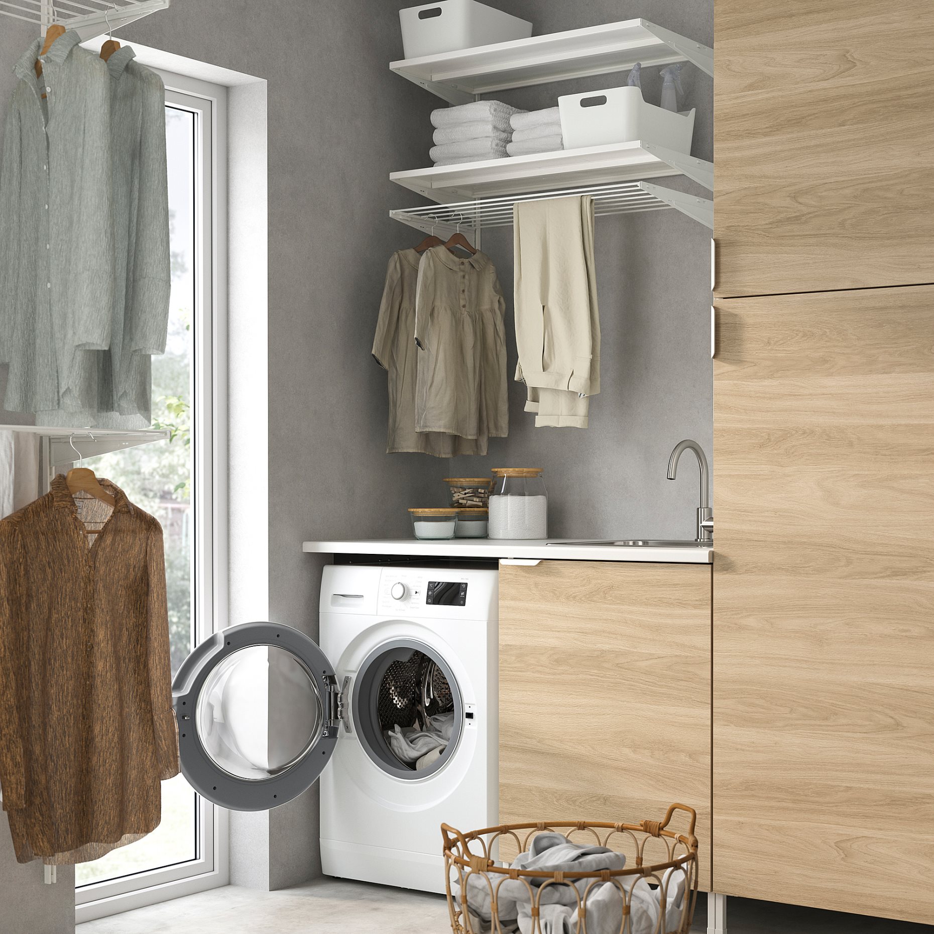 UDDARP, пералня със сушилня, IKEA 500, 8/5 кг, 805.254.62