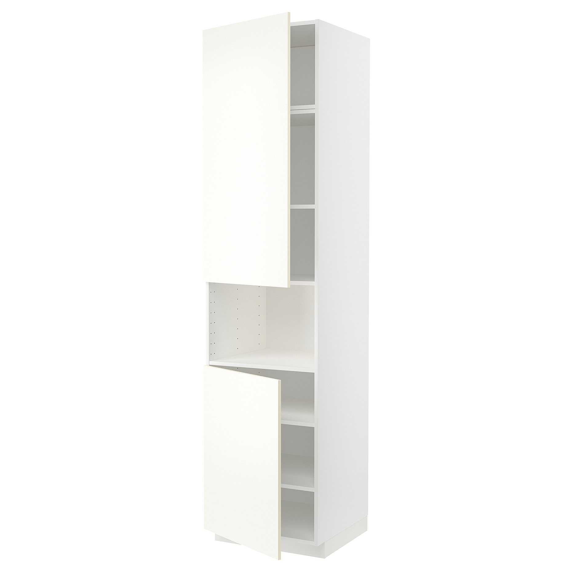 METOD, висок шкаф за микров. с 2 врати/рафт, 895.073.93
