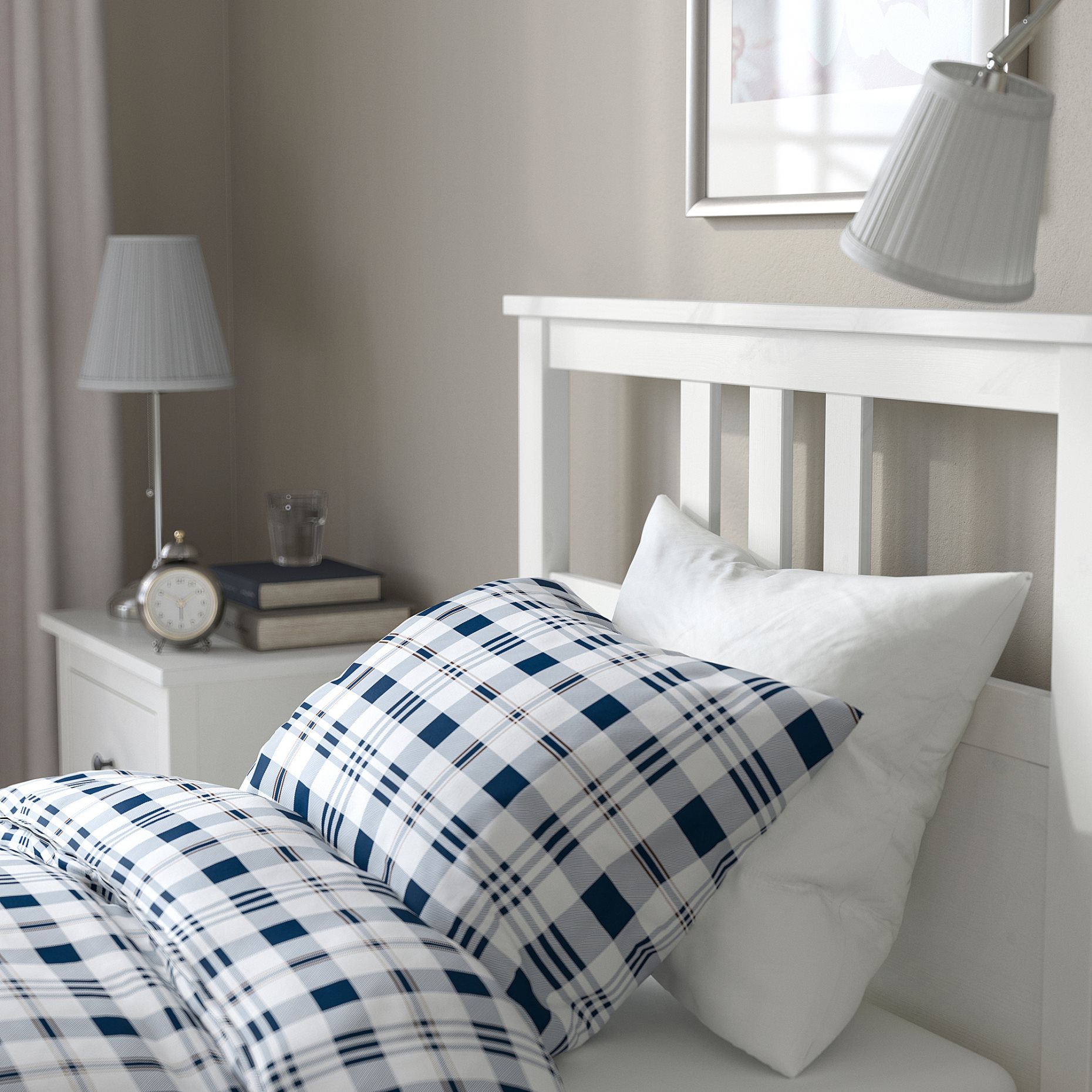 HEMNES, легло с матрак, 895.419.57