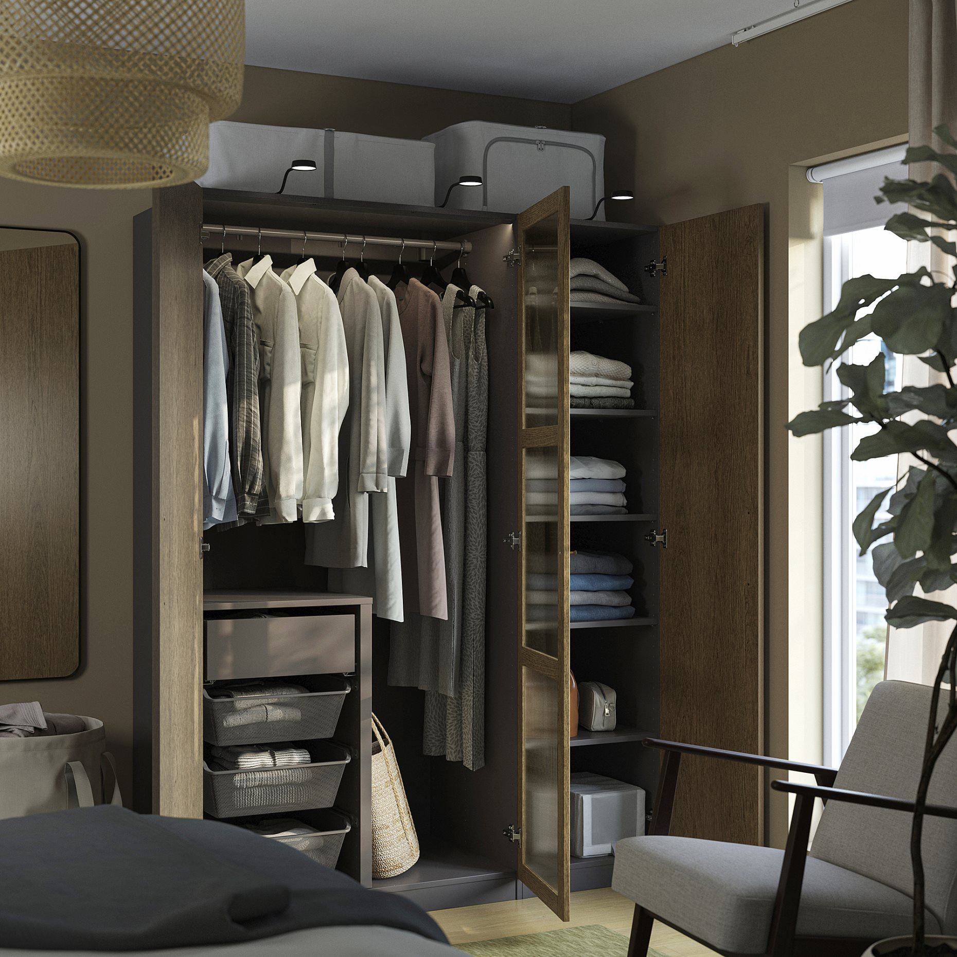 PAX/TONSTAD, гардероб - комбинация, 895.490.67
