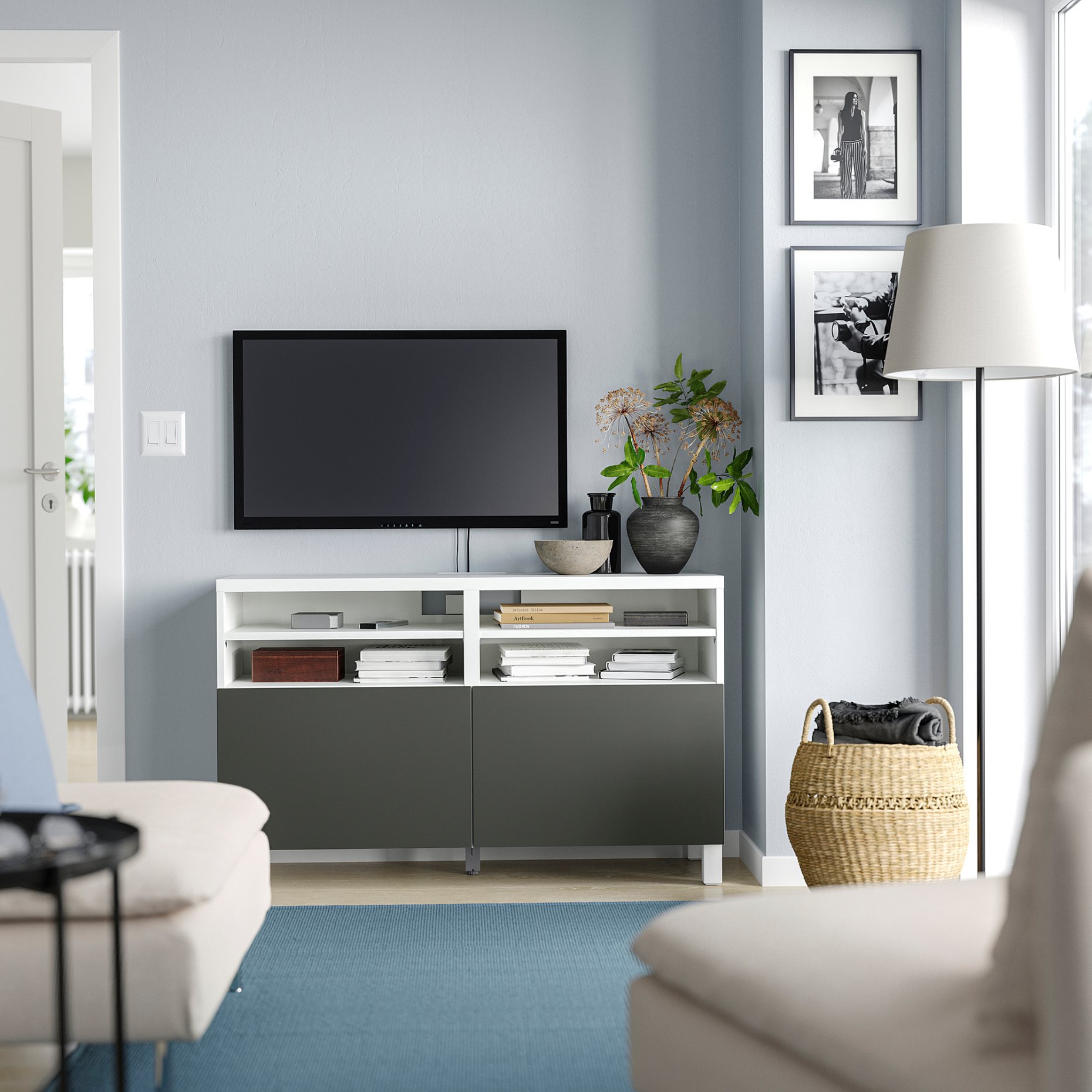 BESTÅ, TV шкаф с вратички, 895.749.76