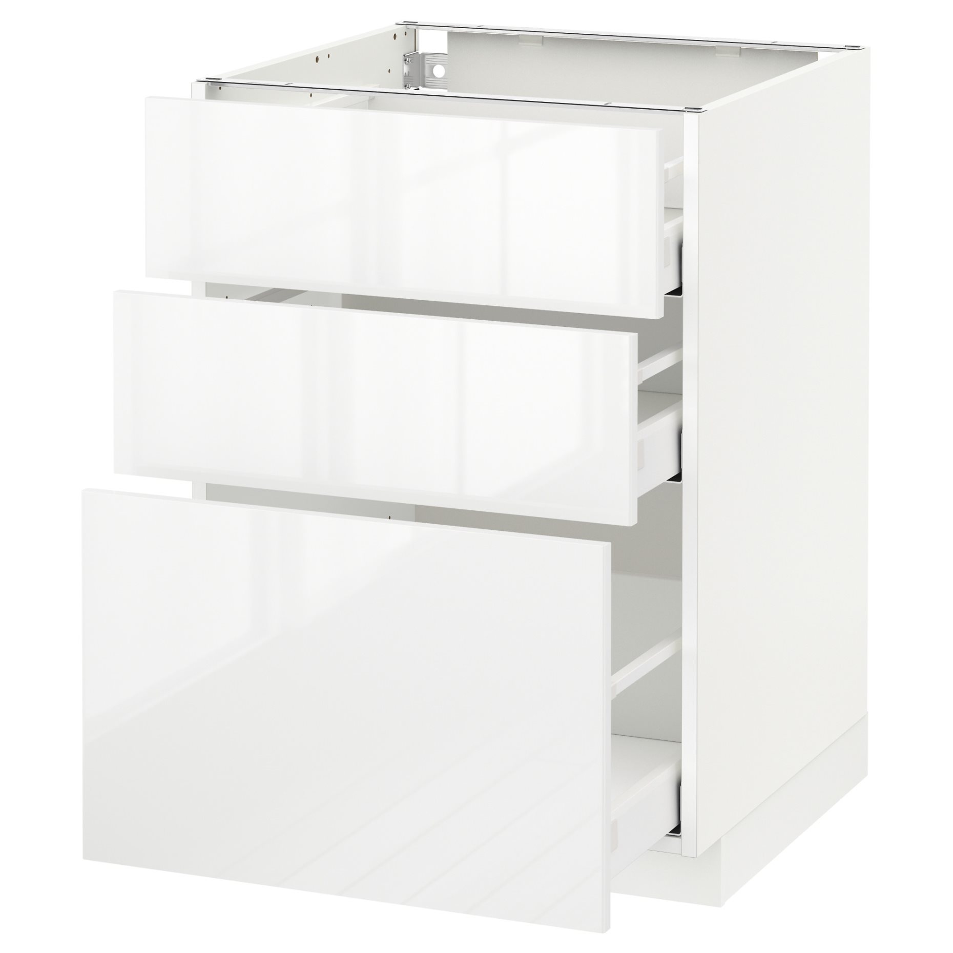 METOD/MAXIMERA, долен шкаф с 3 чекмеджета, 990.496.63