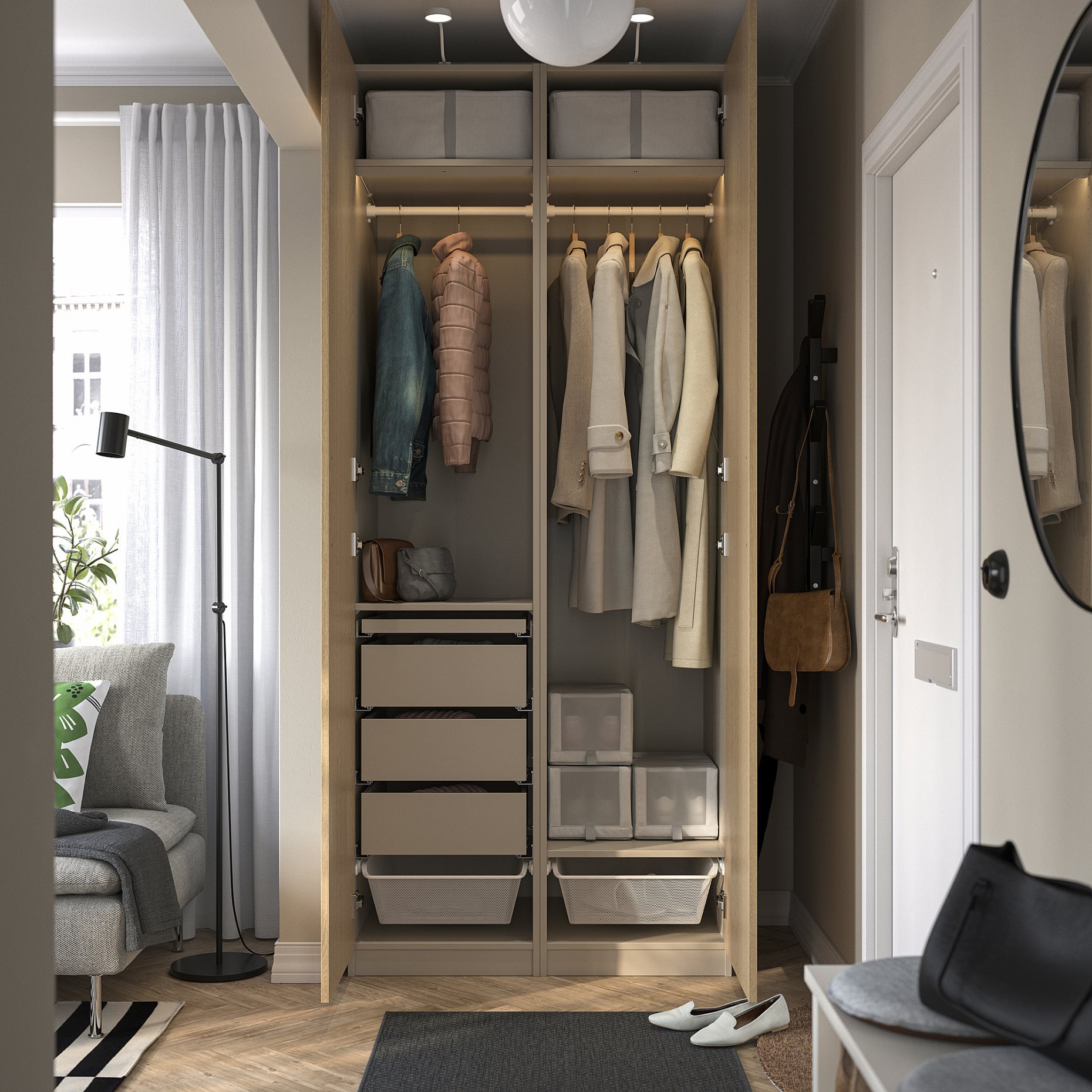 PAX/TONSTAD, гардероб - комбинация, 995.489.15