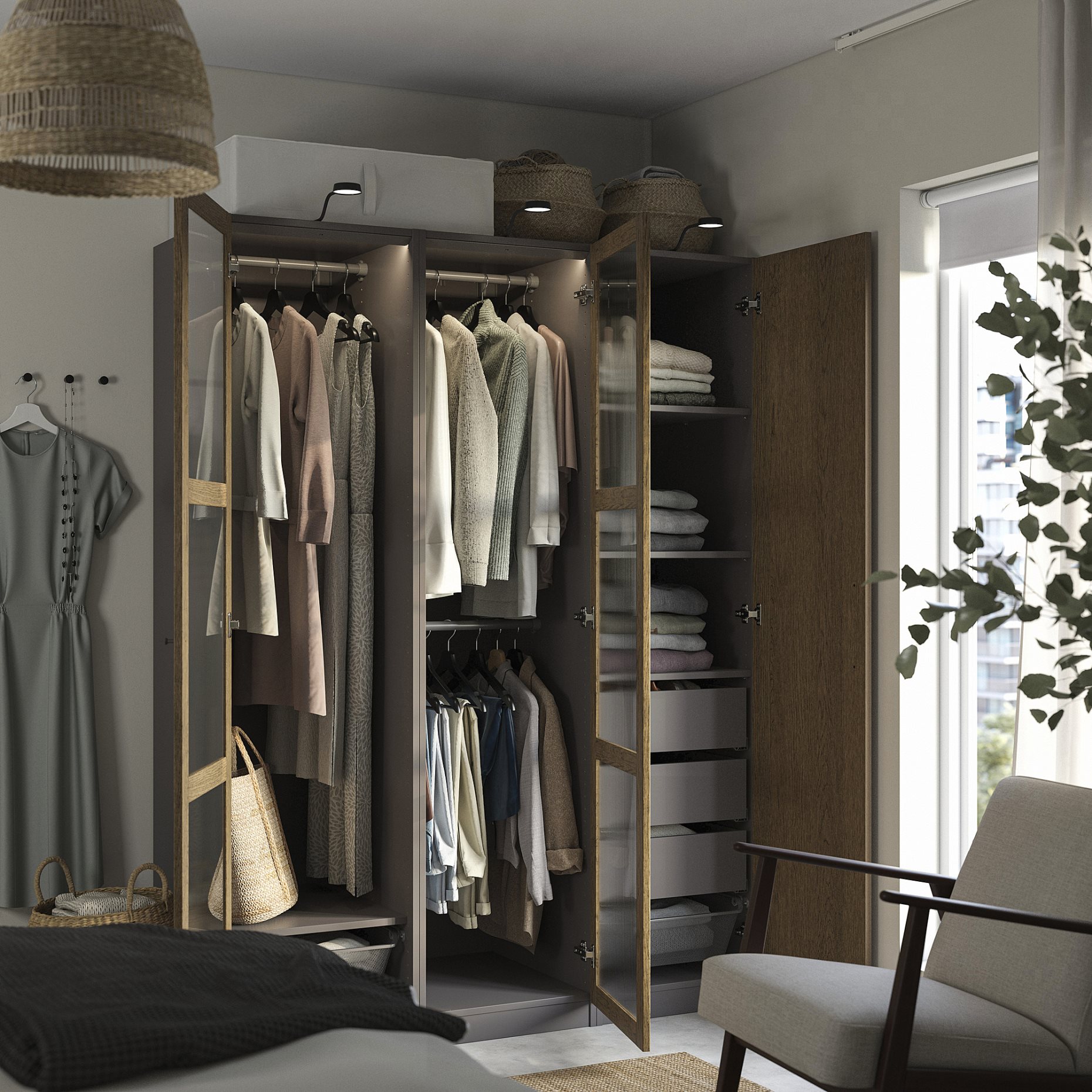 PAX/TONSTAD, гардероб - комбинация, 995.490.81