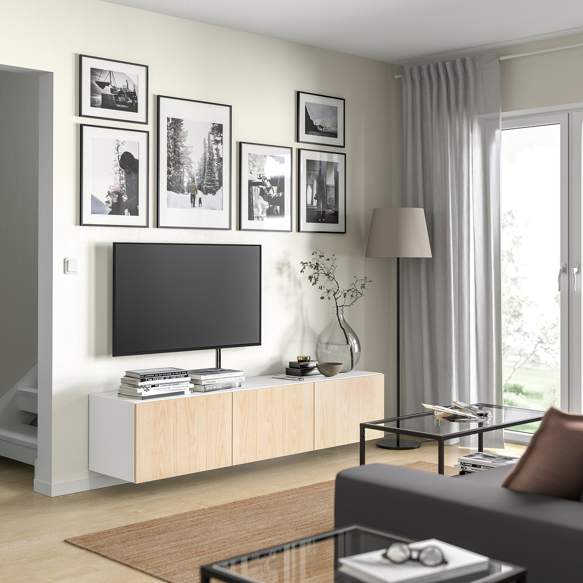 BESTÅ, TV шкаф с вратички, 995.693.33