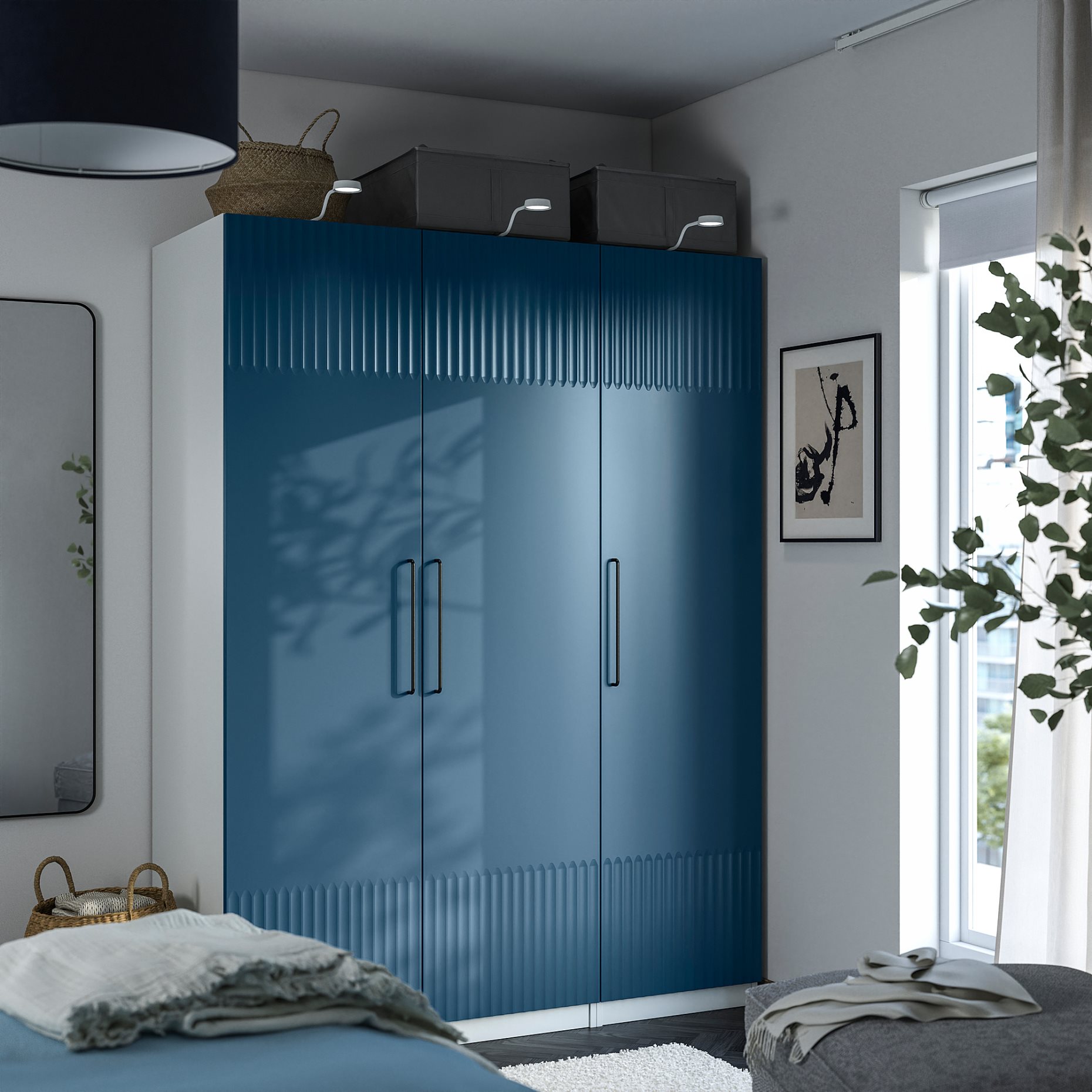 PAX/FYRUDDEN, гардероб - комбинация, 995.816.17
