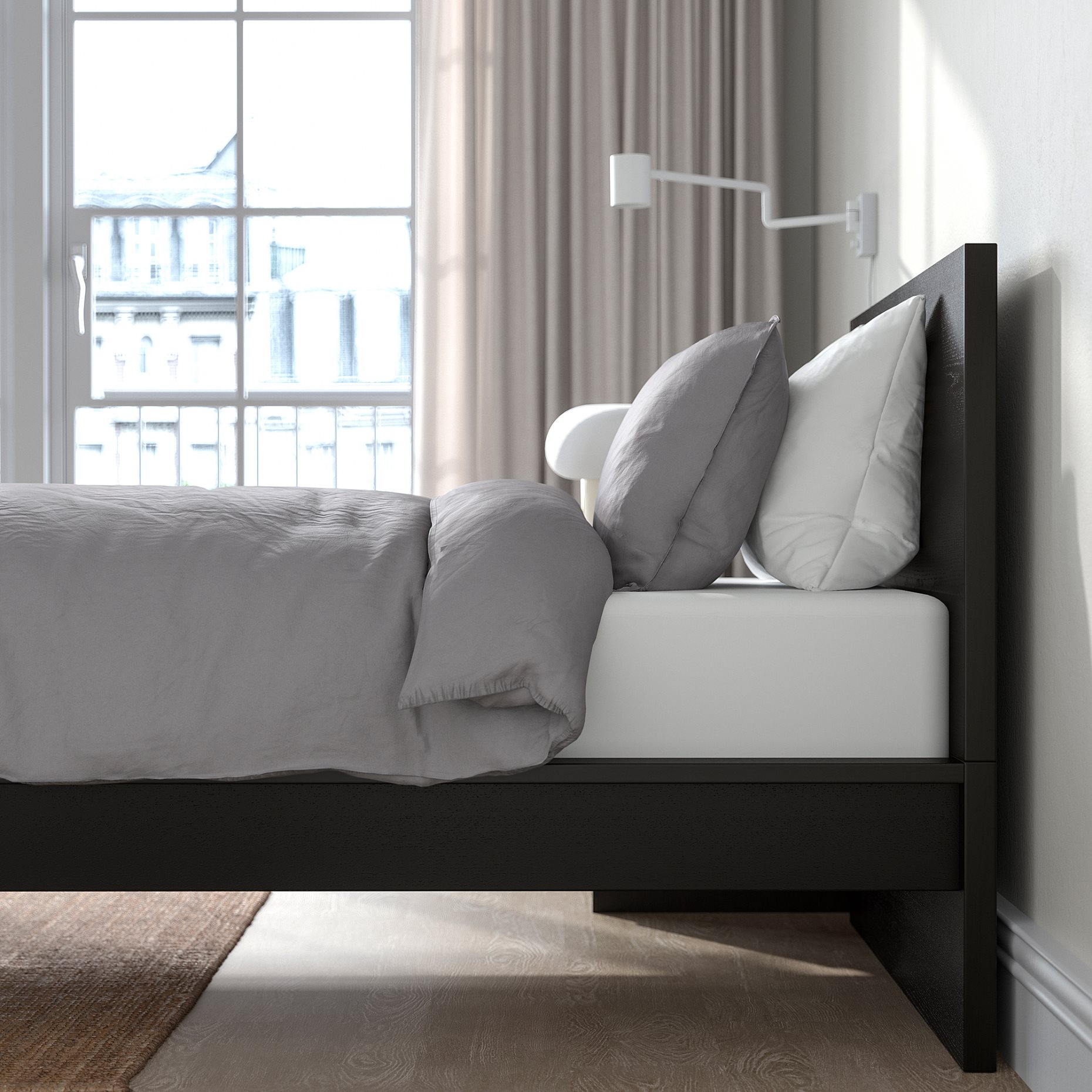 MALM, легло с матрак, 095.368.46