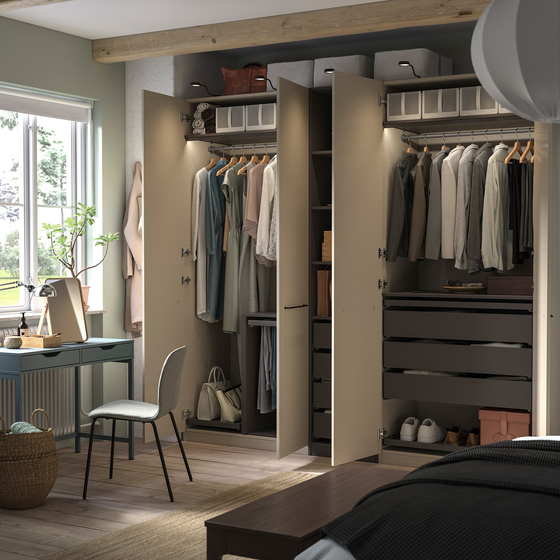 PAX/FORSAND, гардероб - комбинация, 095.622.27