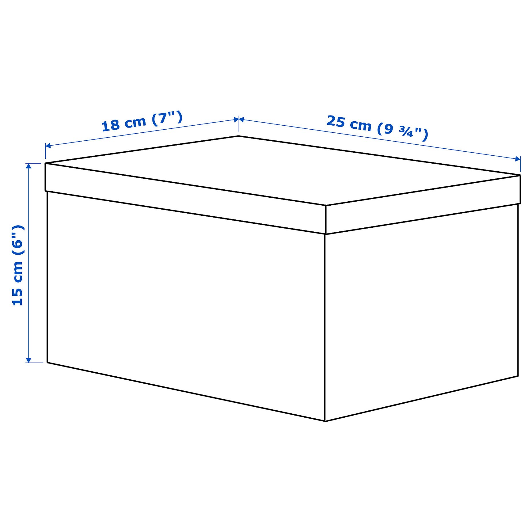 TJENA, кутия с капак, 25х18х15, 103.954.21
