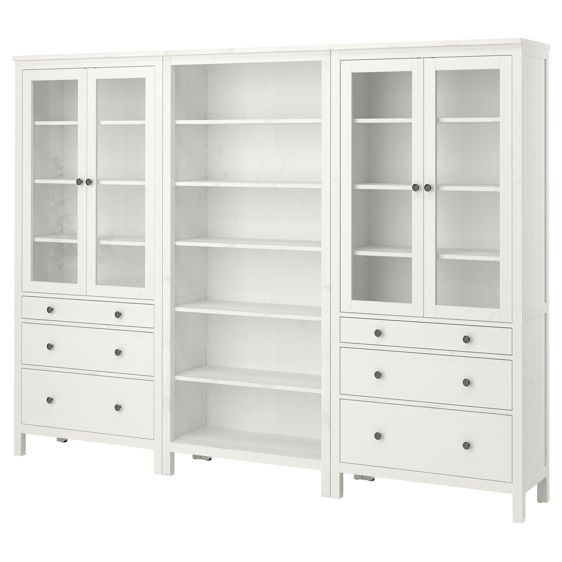 HEMNES, комбиниран артикул за съхранение с врати/чекмеджета, 192.337.59