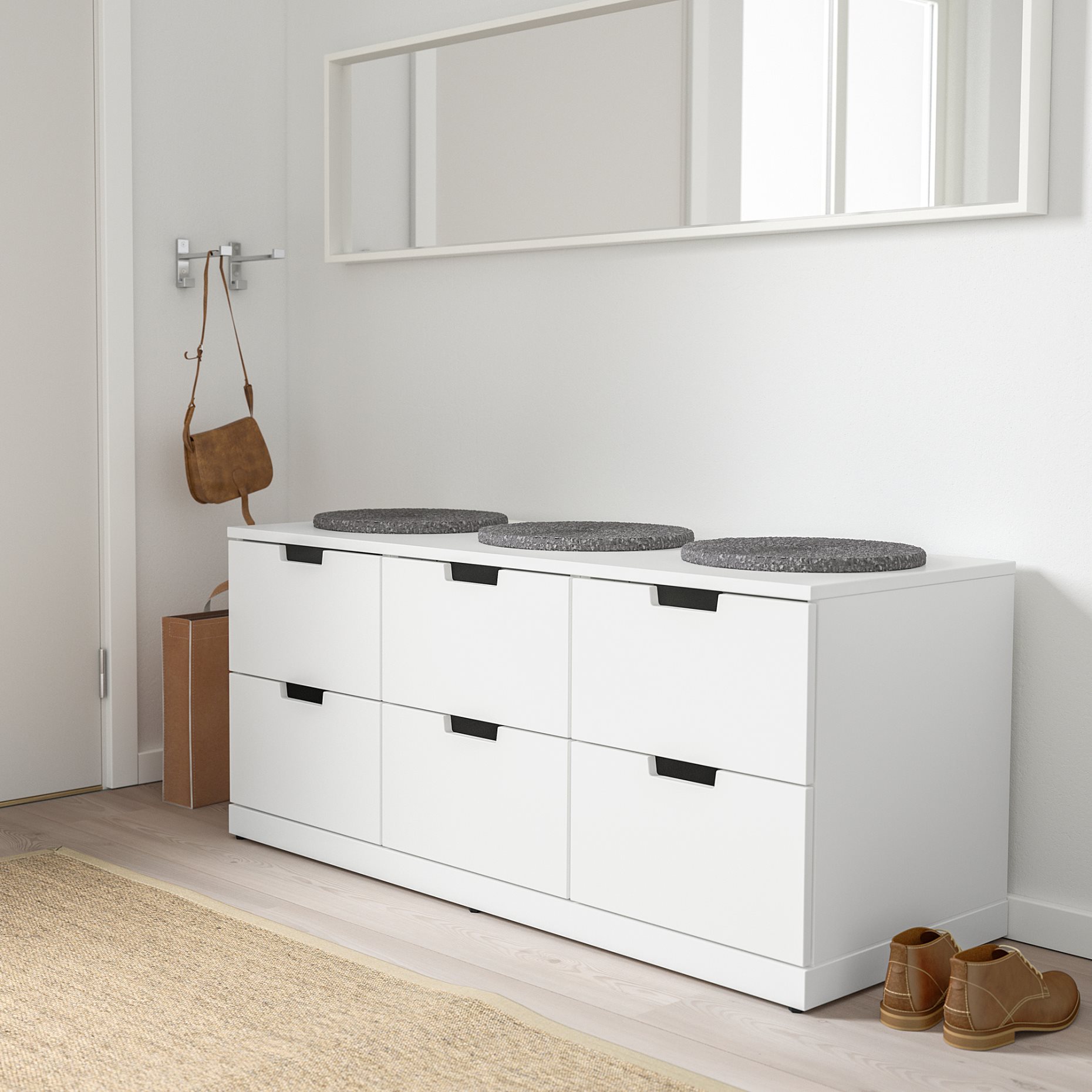 NORDLI, скрин с 6 чекмеджета, 292.394.97