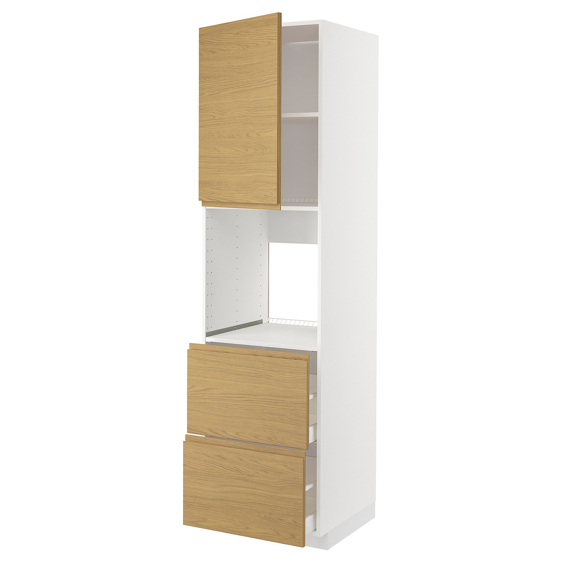 METOD/MAXIMERA, висок шкаф за фурна, чекмедже/2 чела/2 вис. чекм., 295.384.82