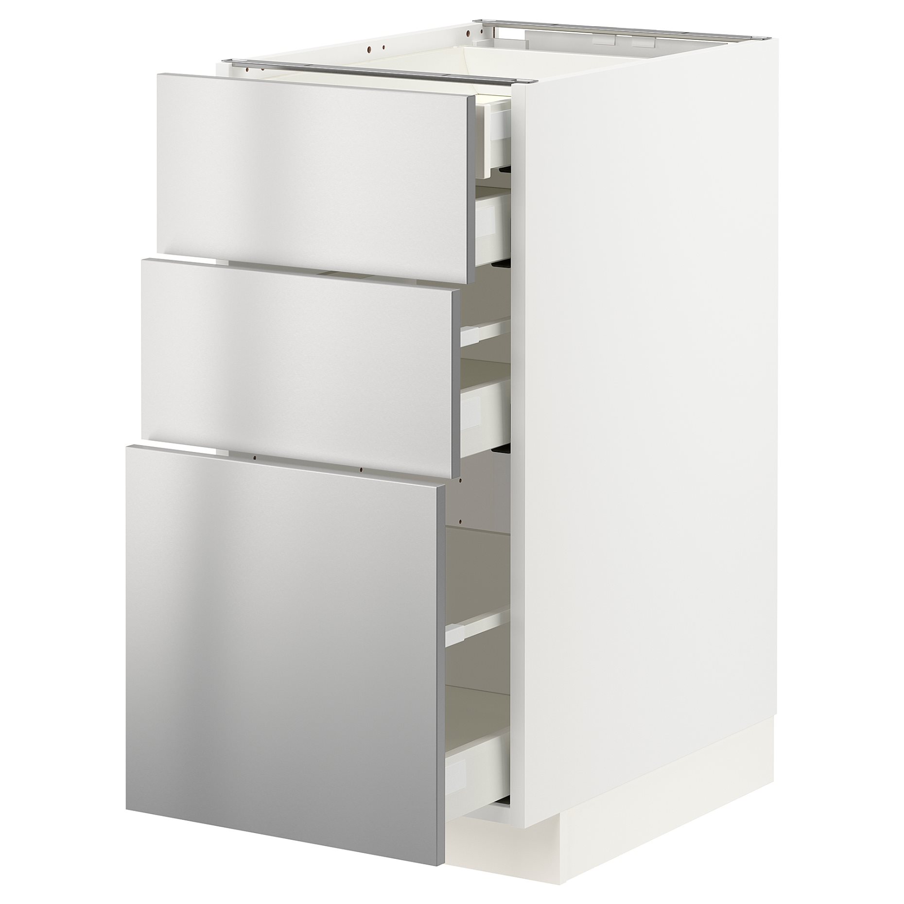 METOD/MAXIMERA, долен шкаф с 3 чекмеджета, 393.298.31