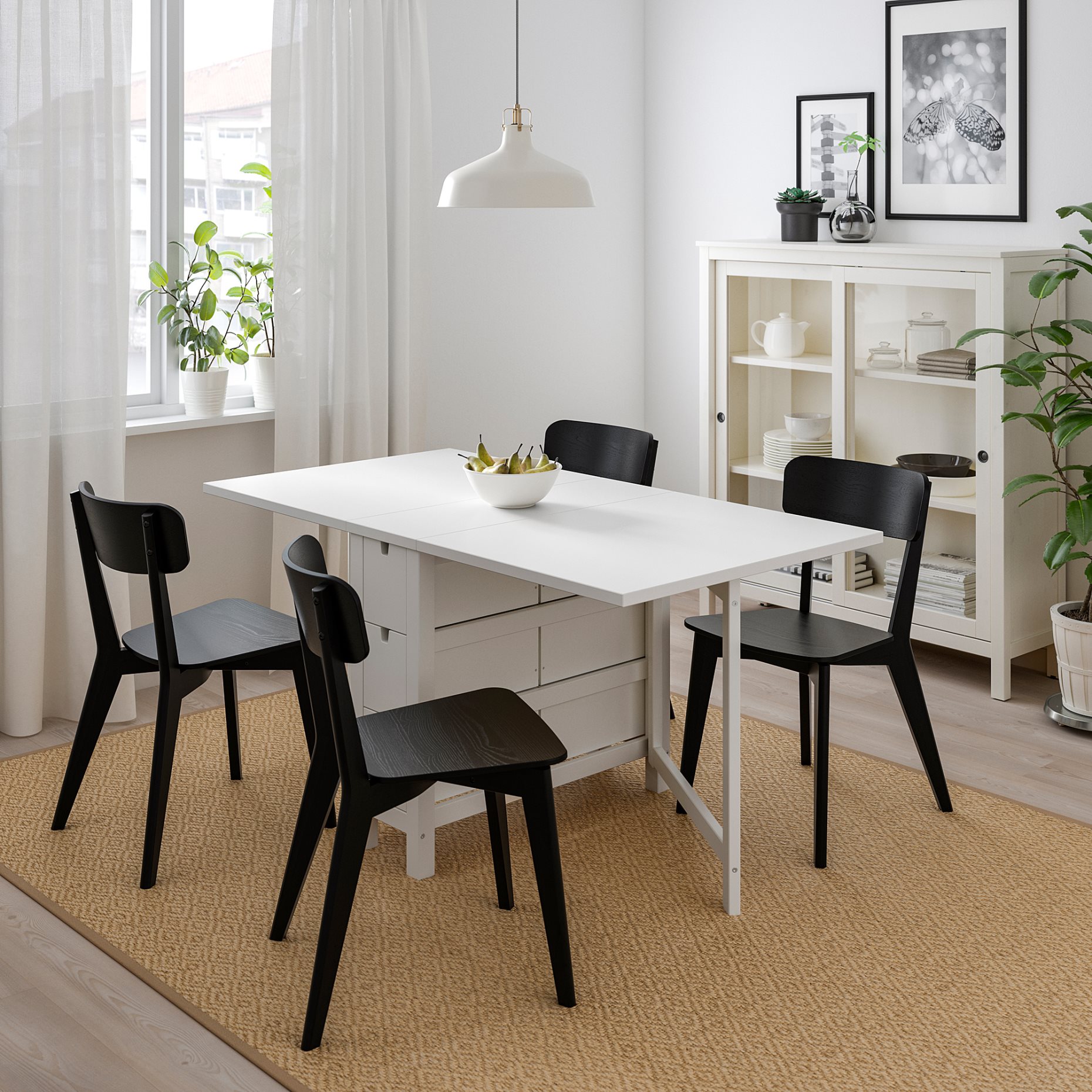 NORDEN/LISABO, маса и 4 стола, 393.855.39