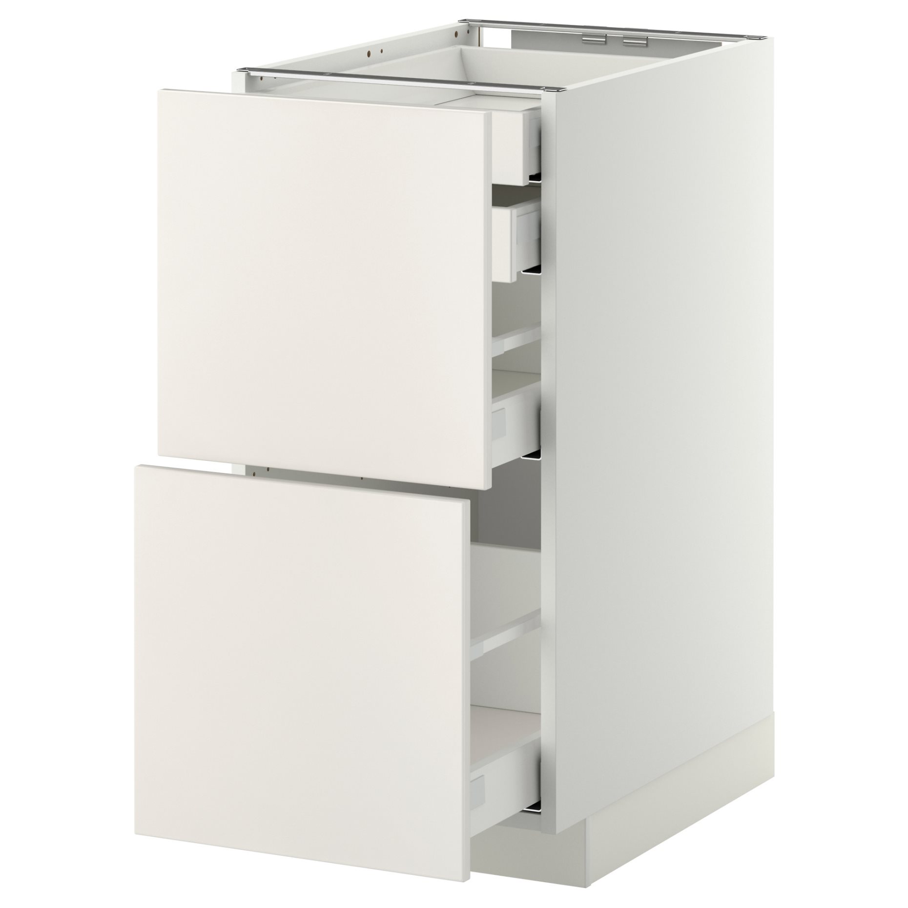 METOD/MAXIMERA, долен шкаф с 2 чела/ 2 ниски, 1 средно, 1 високо чекм., 399.159.25