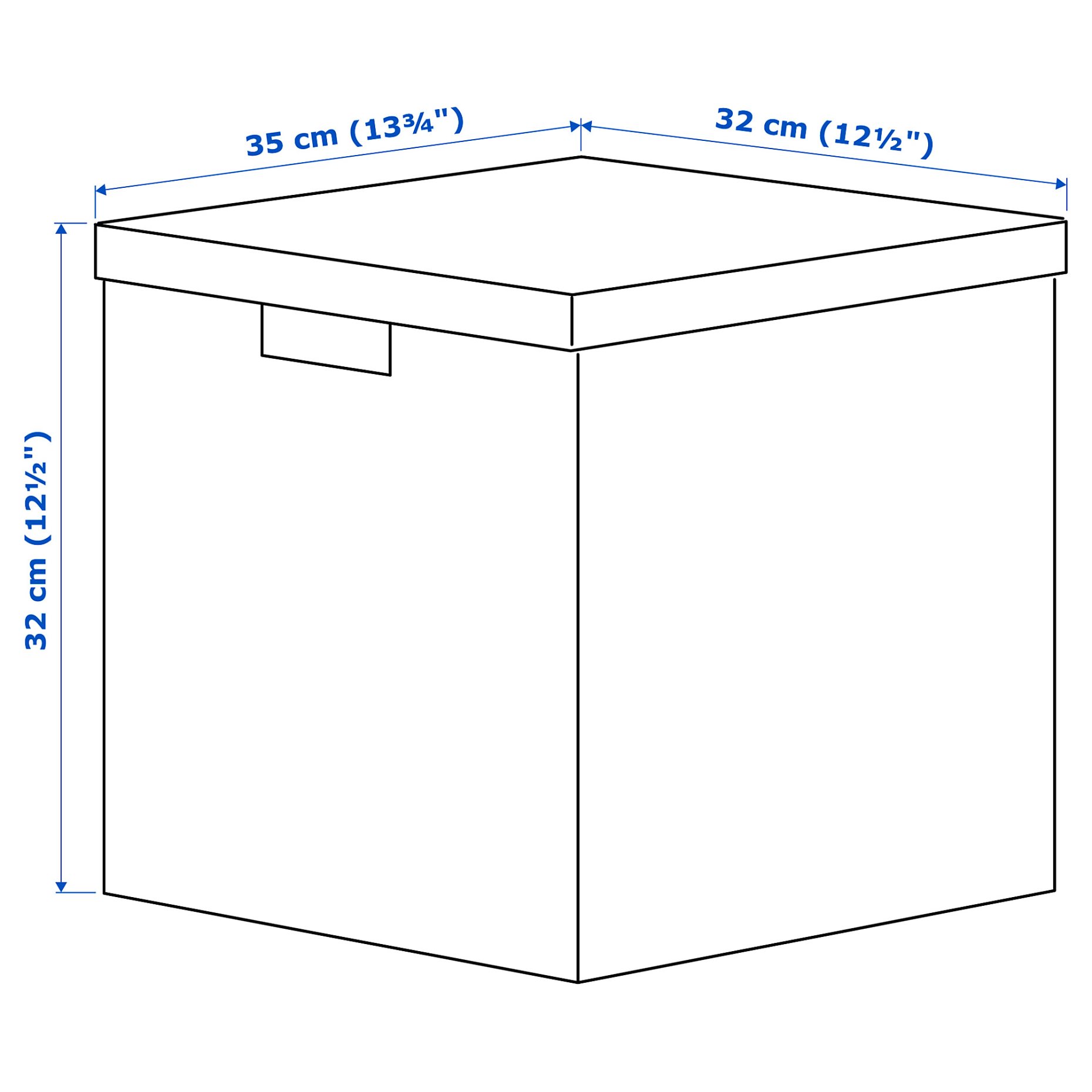 TJENA, кутия с капак, 35х32х32, 404.693.02