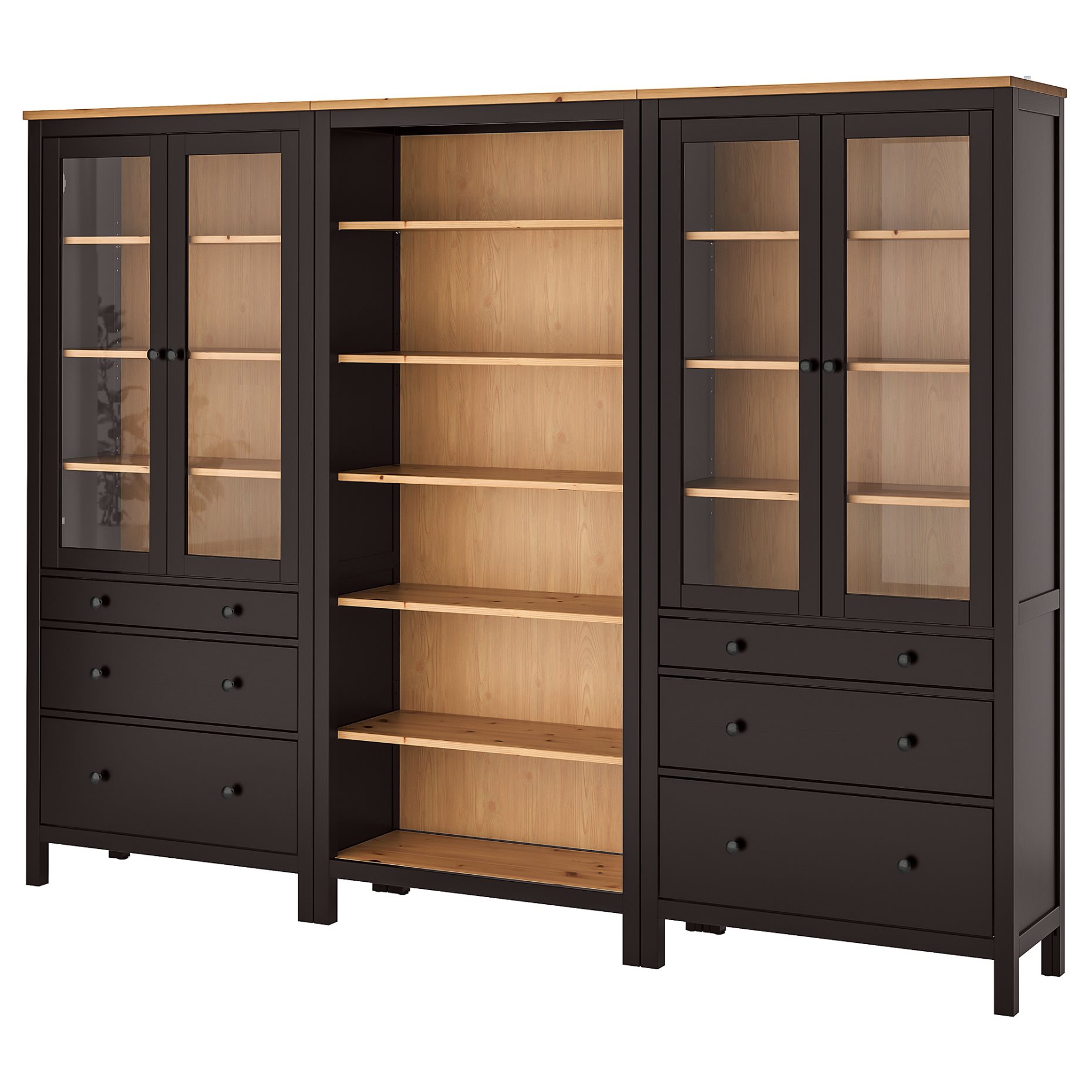 HEMNES, комб артик з съхр с врати/чекм, 493.365.67
