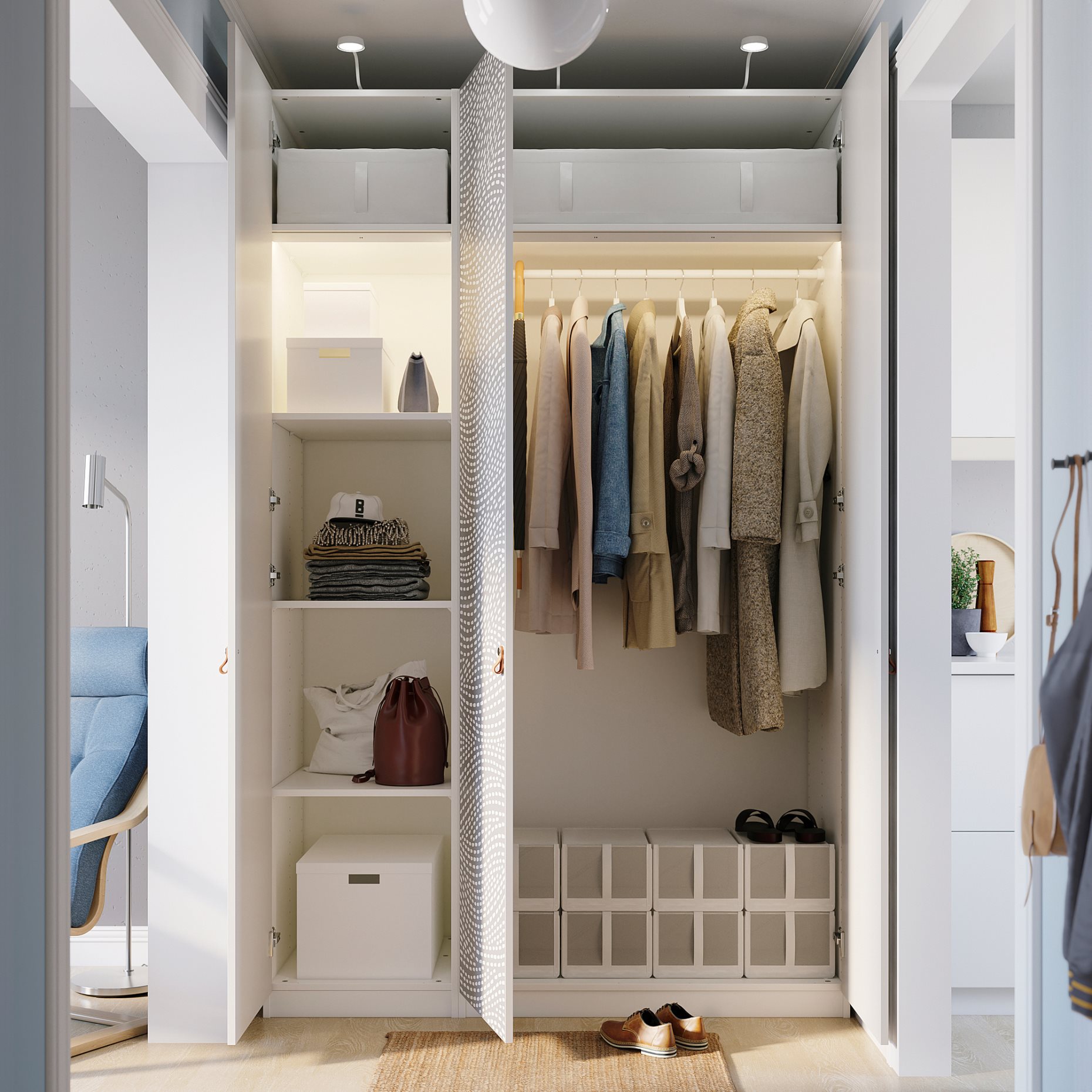 PAX/MISTUDDEN, гардероб - комбинация, 495.211.74