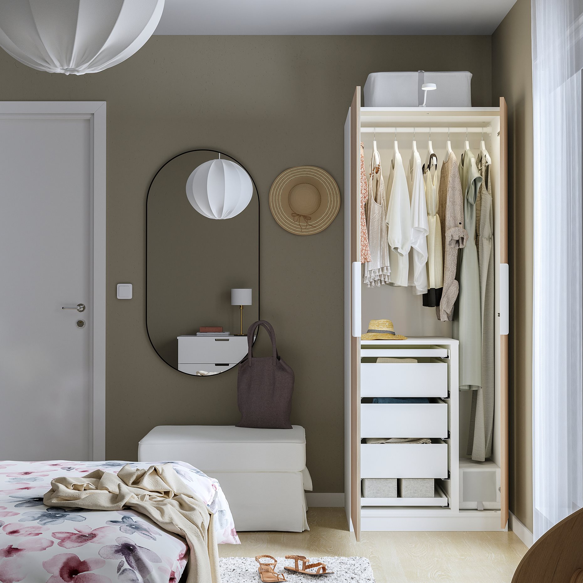 PAX/FORSAND, гардероб - комбинация, 495.684.68