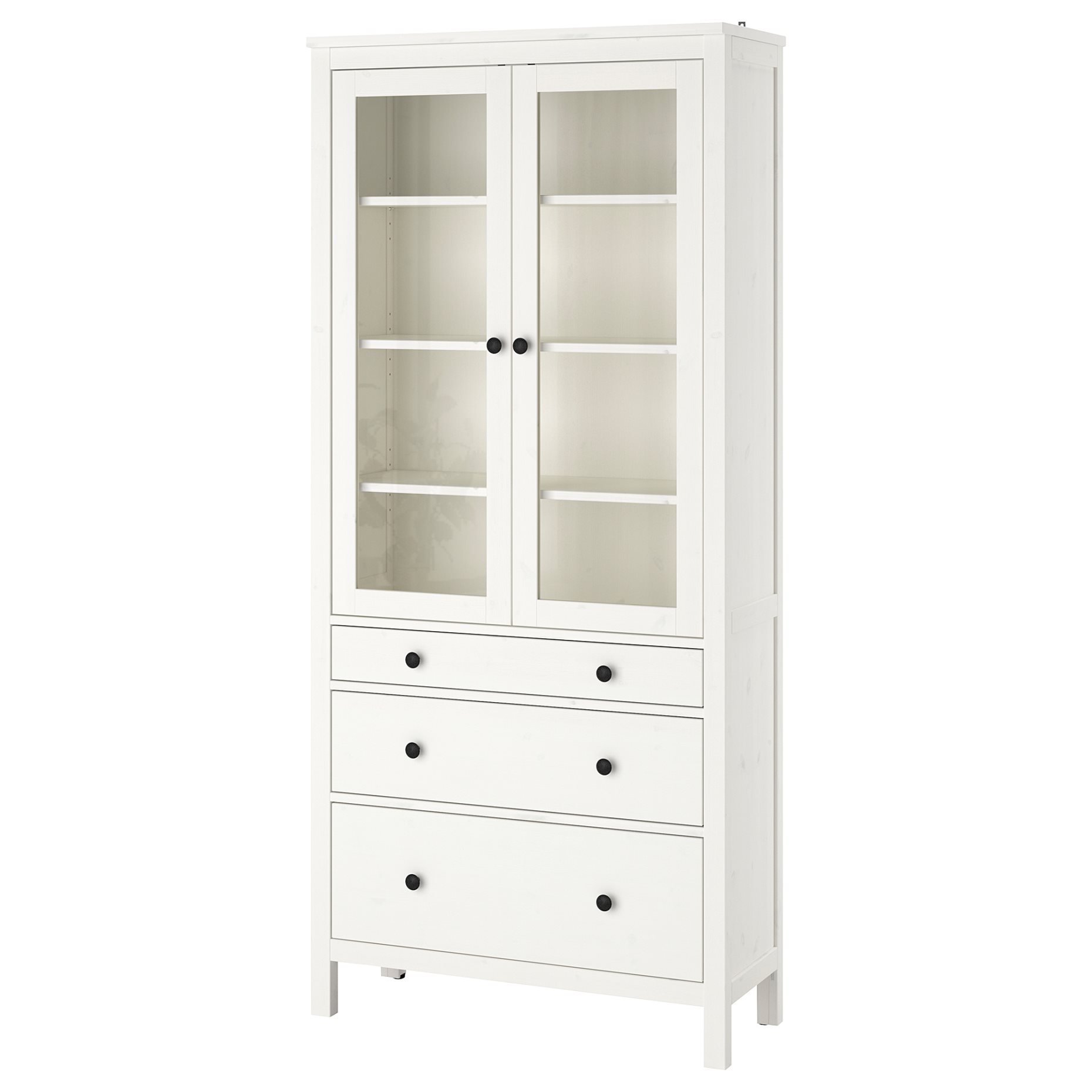 HEMNES, витрина с 3 чекмеджета, 503.717.72