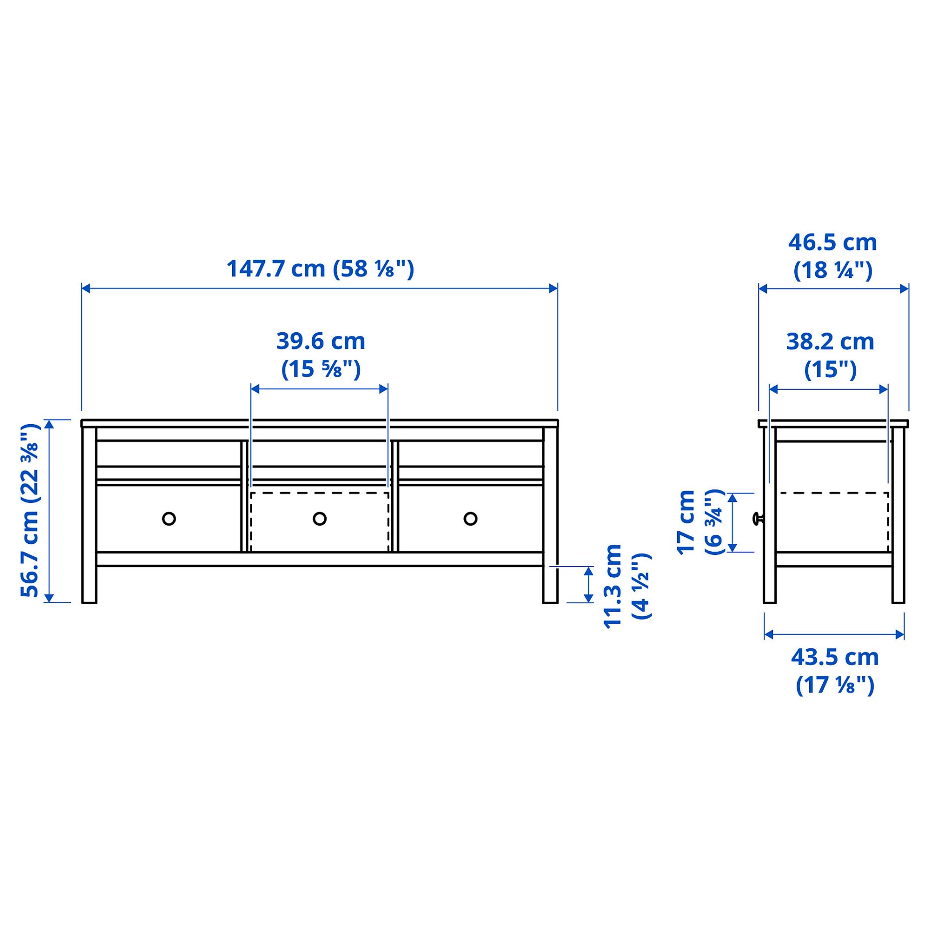 HEMNES, TV шкаф, 504.135.26
