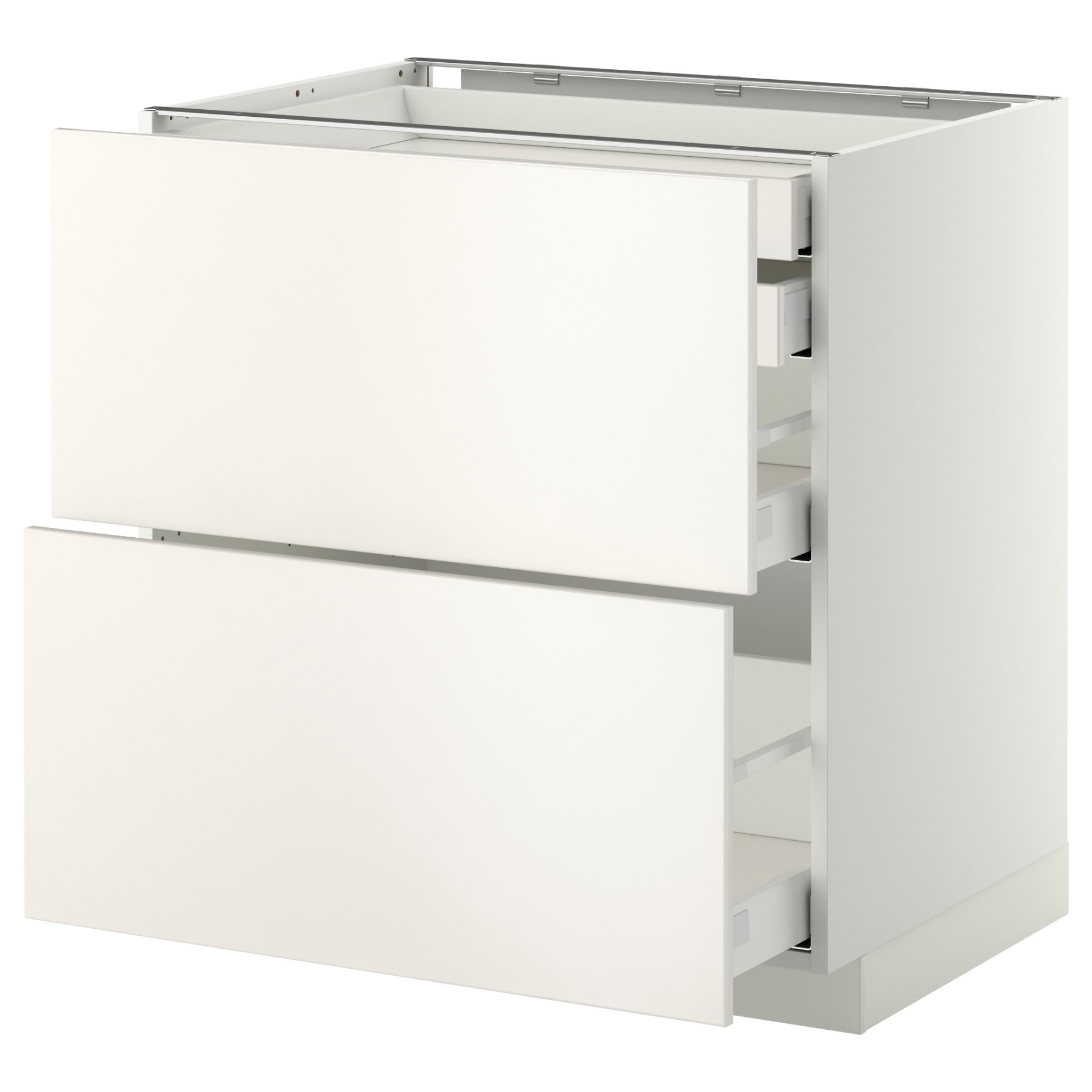 METOD/MAXIMERA, долен шкаф с 2 чела/ 2 ниски, 1 средно, 1 високо чекм., 599.159.29