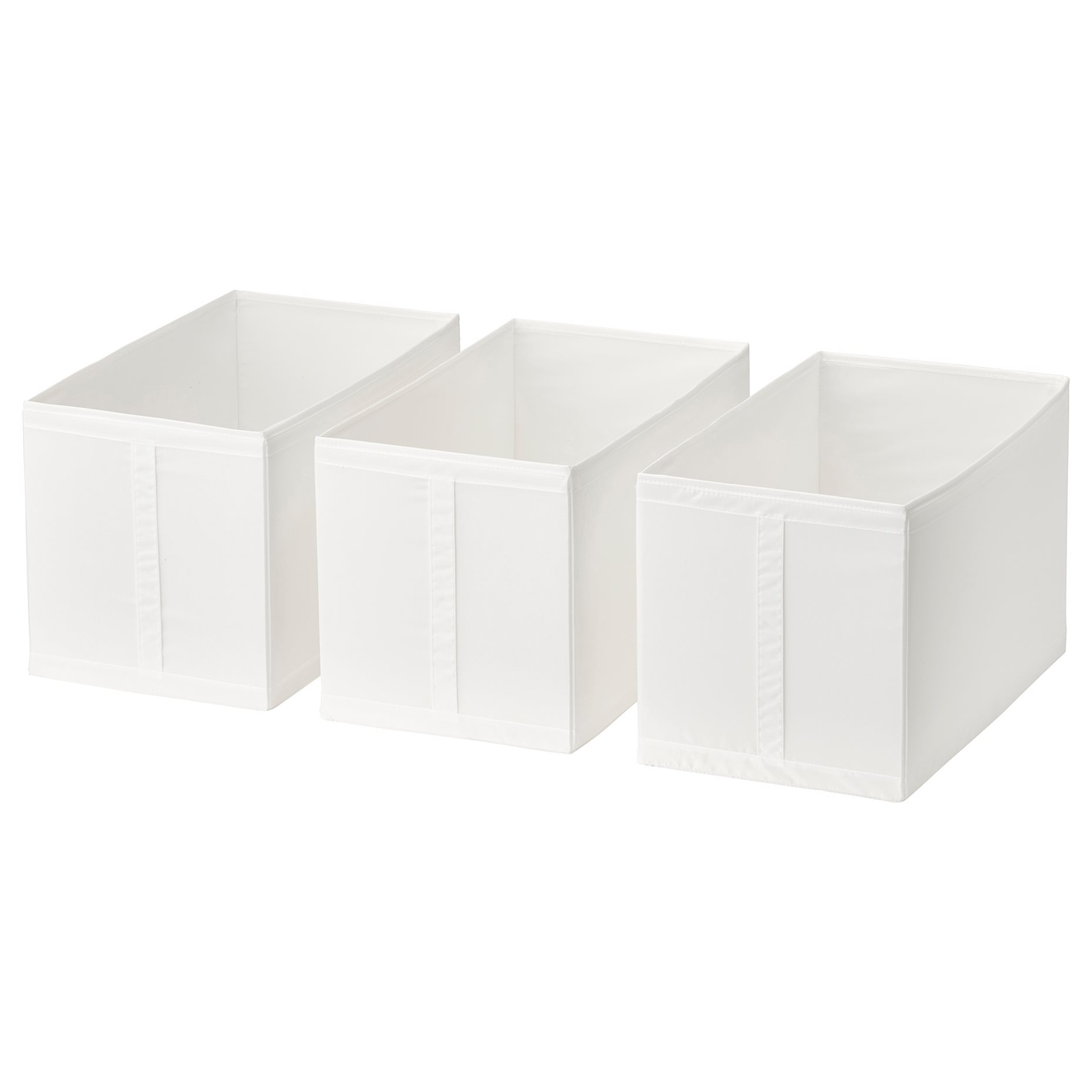 SKUBB, кутия 31х55х33см, бяло, 3 бр к-т, 602.903.70