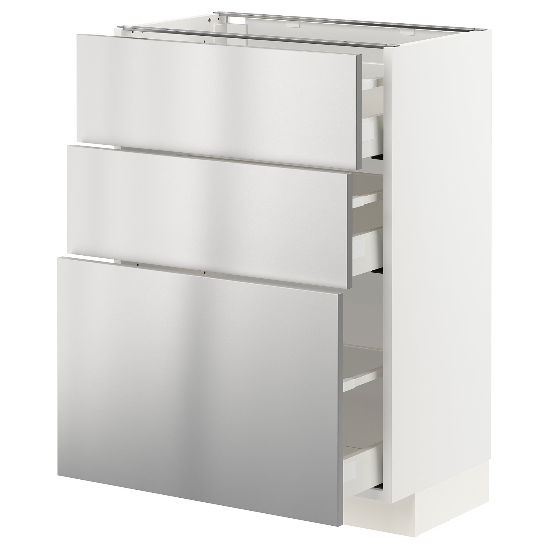 METOD/MAXIMERA, долен шкаф с 3 чекмеджета, 693.299.81