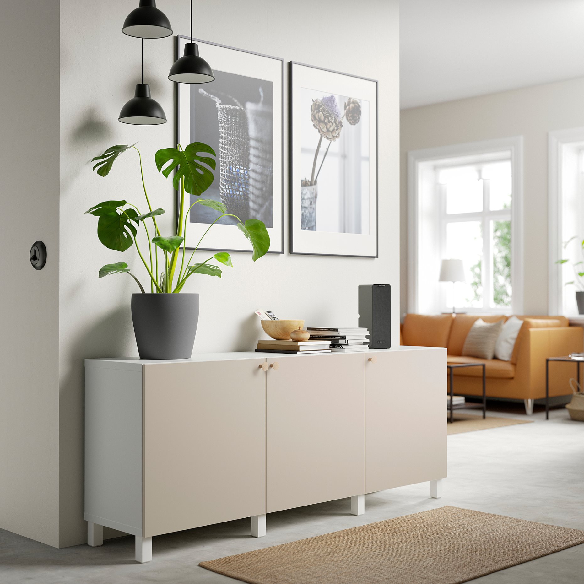 BESTÅ, комб. артикул за съхр. с врати, 694.217.29