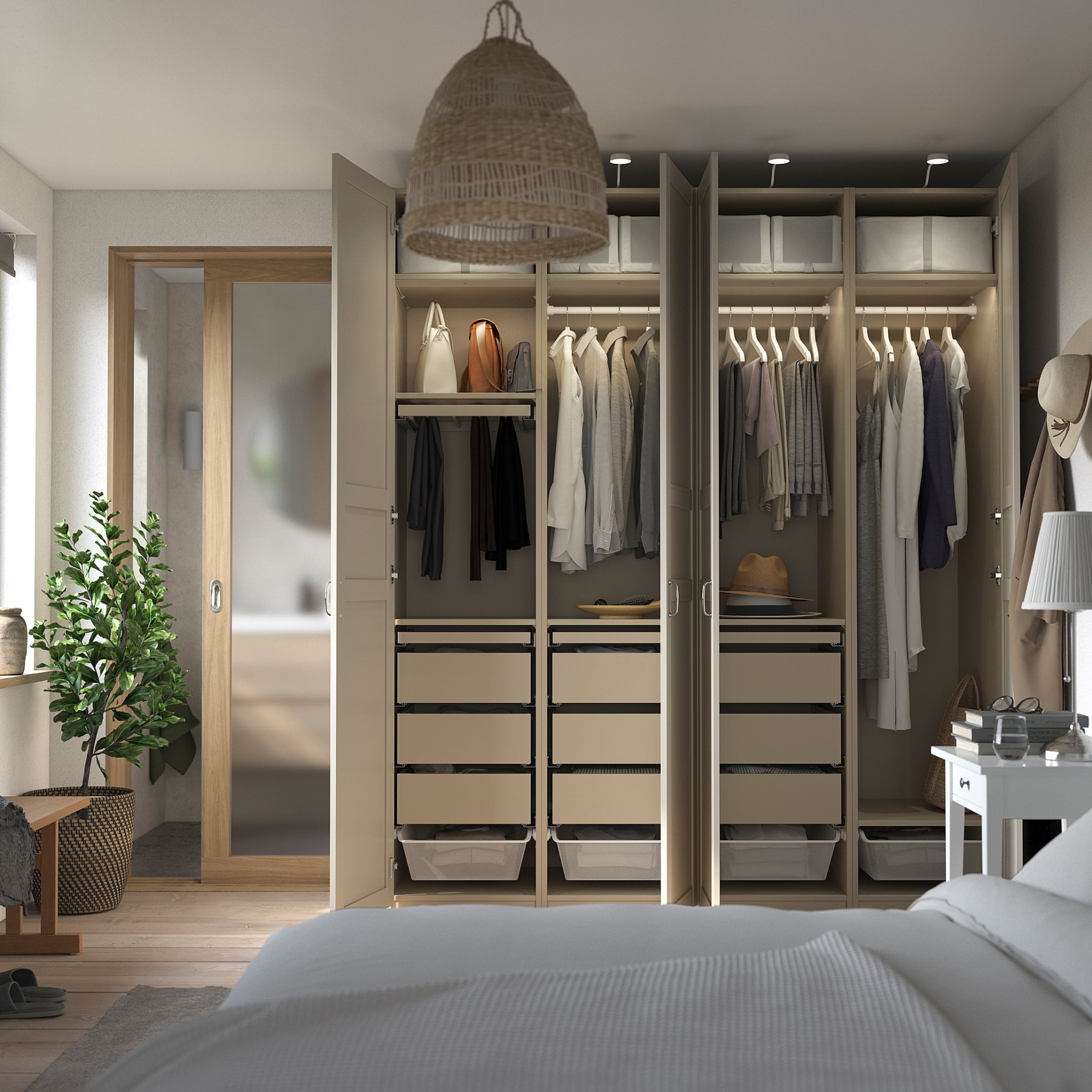 PAX/FLISBERGET, гардероб - комбинация, 695.622.10