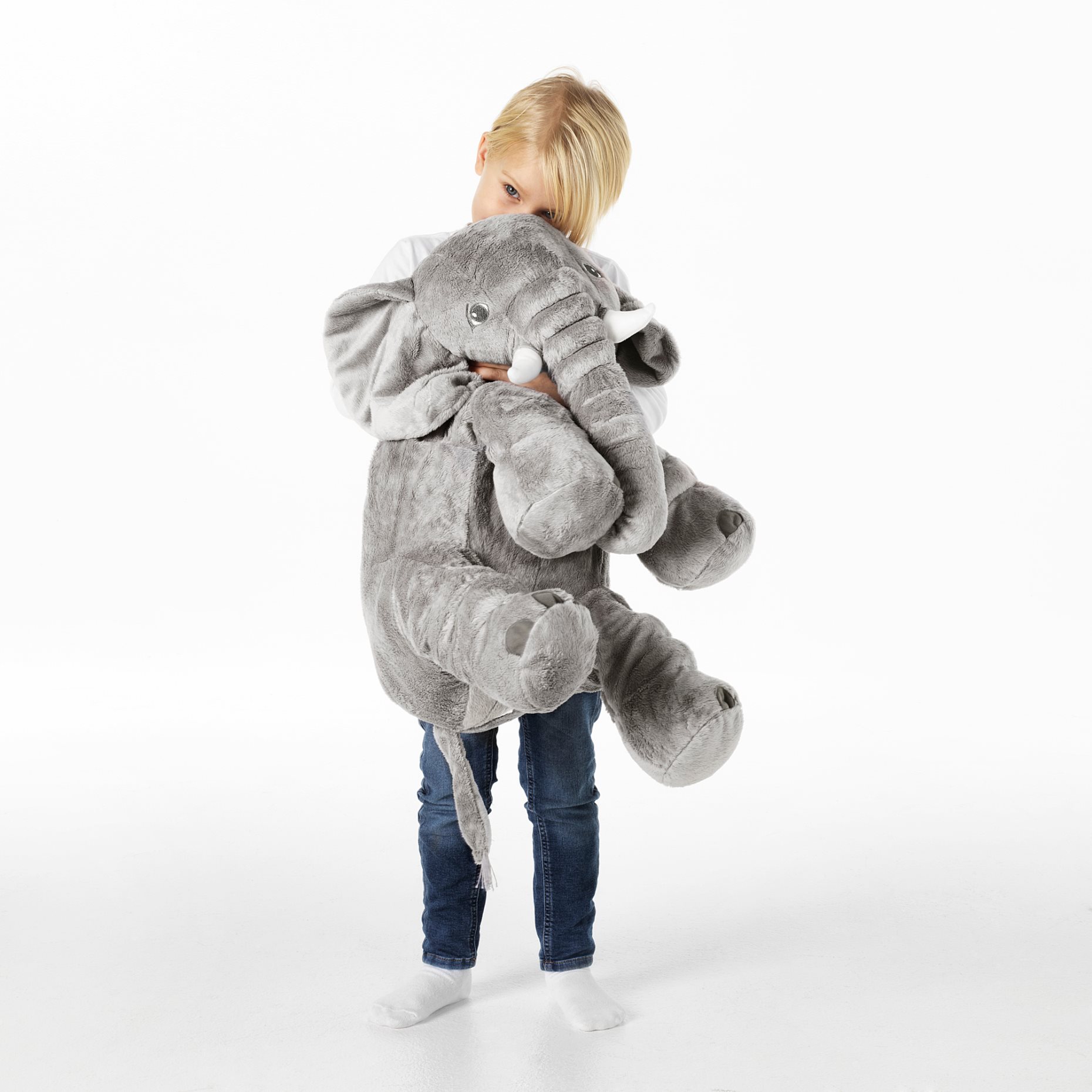 JÄTTESTOR, плюшена играчка, слон, 703.735.91