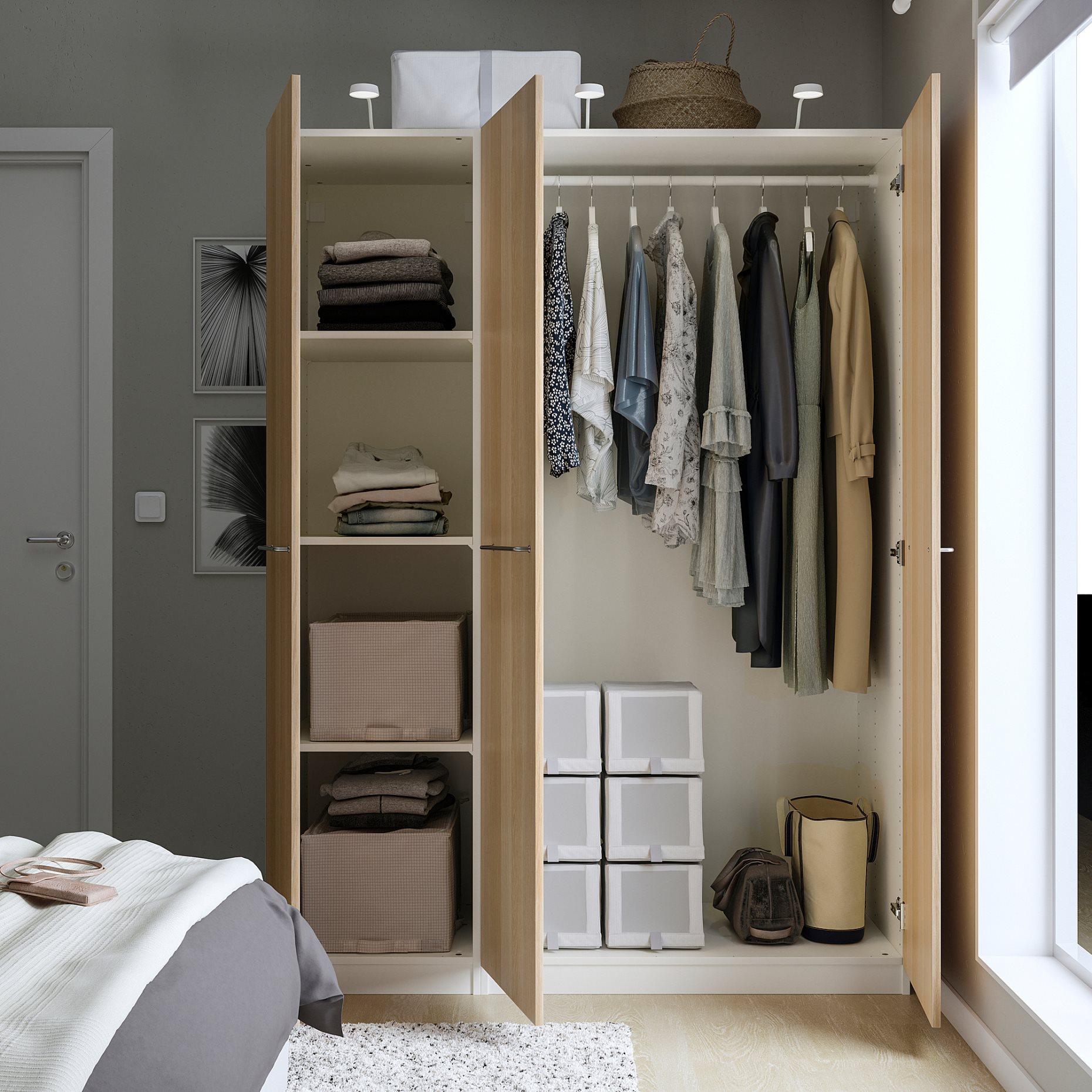 PAX/FORSAND, гардероб - комбинация, 795.027.63