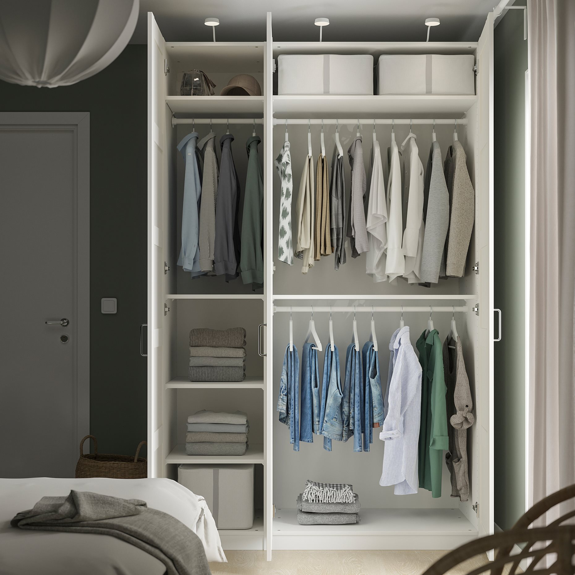 PAX/BERGSBO, гардероб - комбинация, 795.031.21