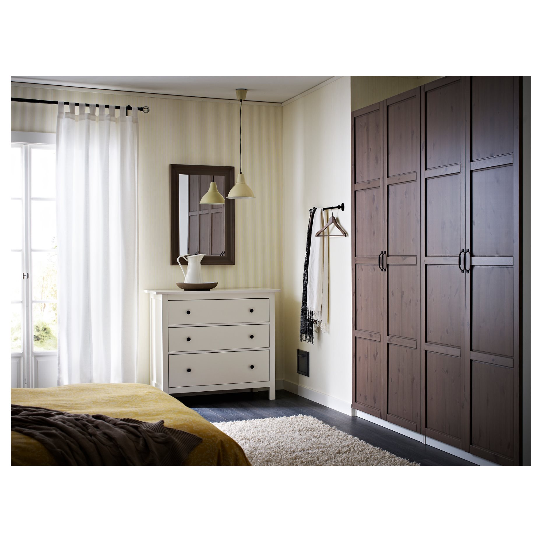HEMNES, скрин с 3 чекмеджета, 804.247.45