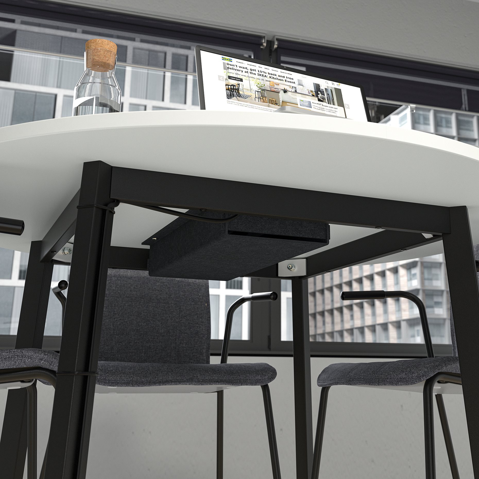 MITTZON, конферентна маса, кръгла, 895.304.35