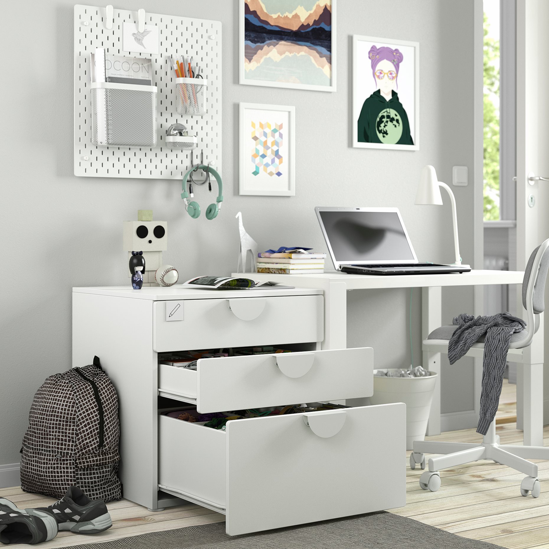 SMASTAD/PLATSA, скрин с 3 чекмеджета, 895.429.28