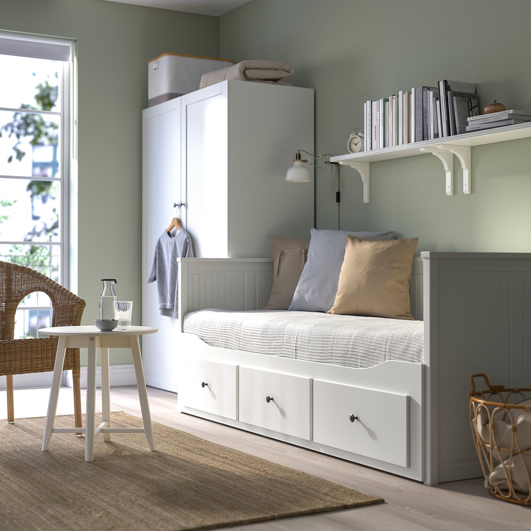 HEMNES, кушетка с 3 чекмеджета, 903.493.26