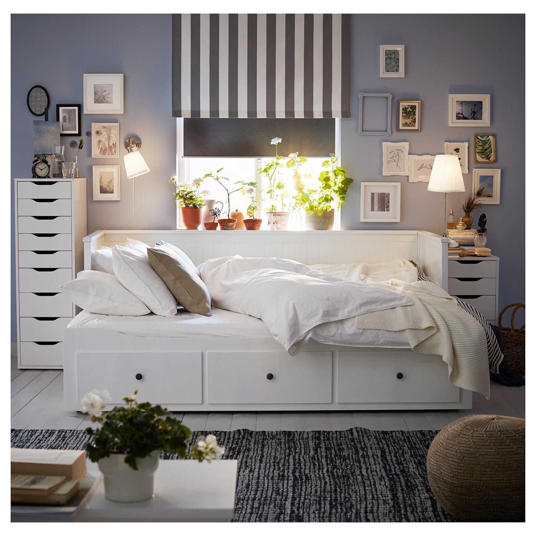 HEMNES, кушетка с 3 чекмеджета, 903.493.26