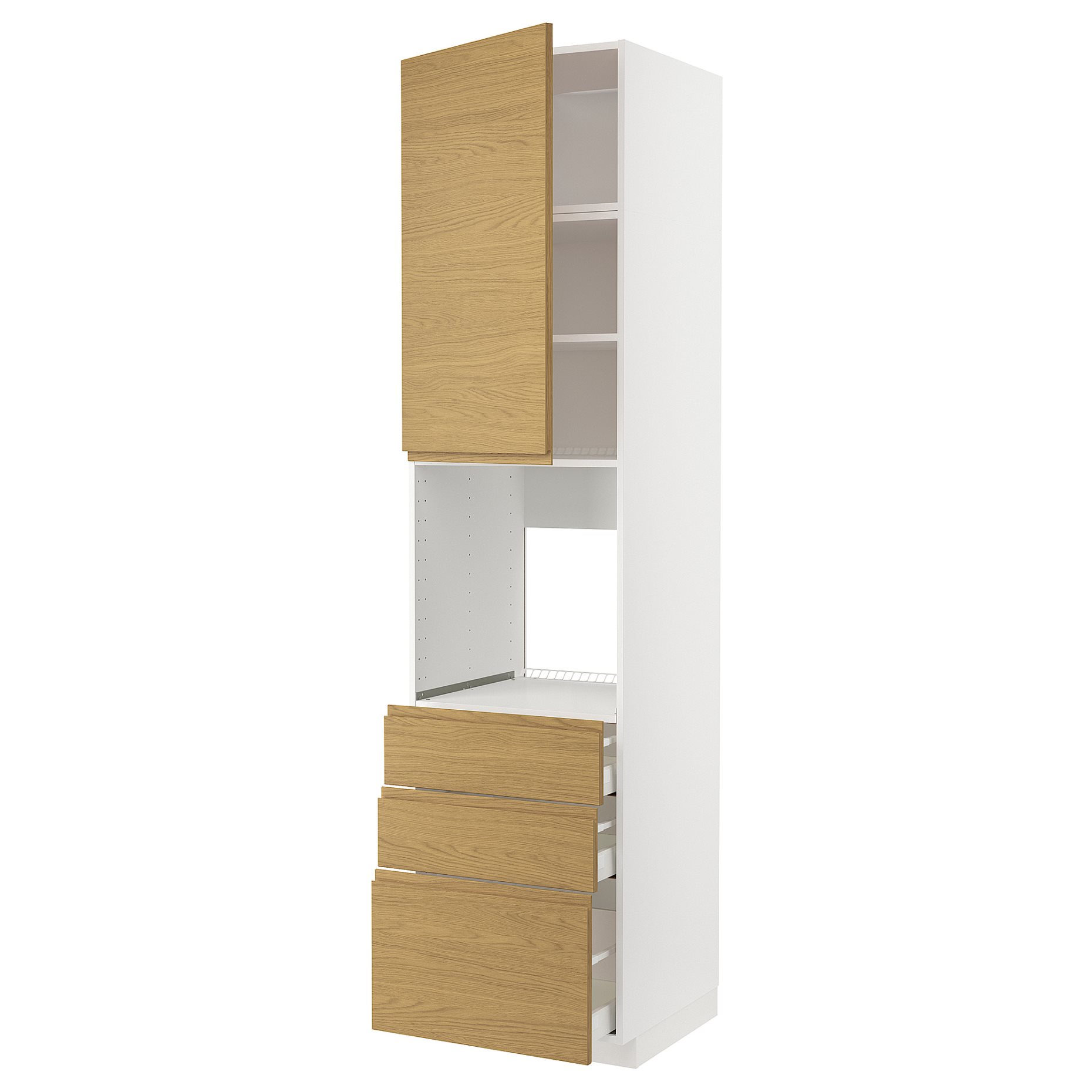 METOD/MAXIMERA, висок шкаф за фурна с врата/3 чекм., 995.379.12