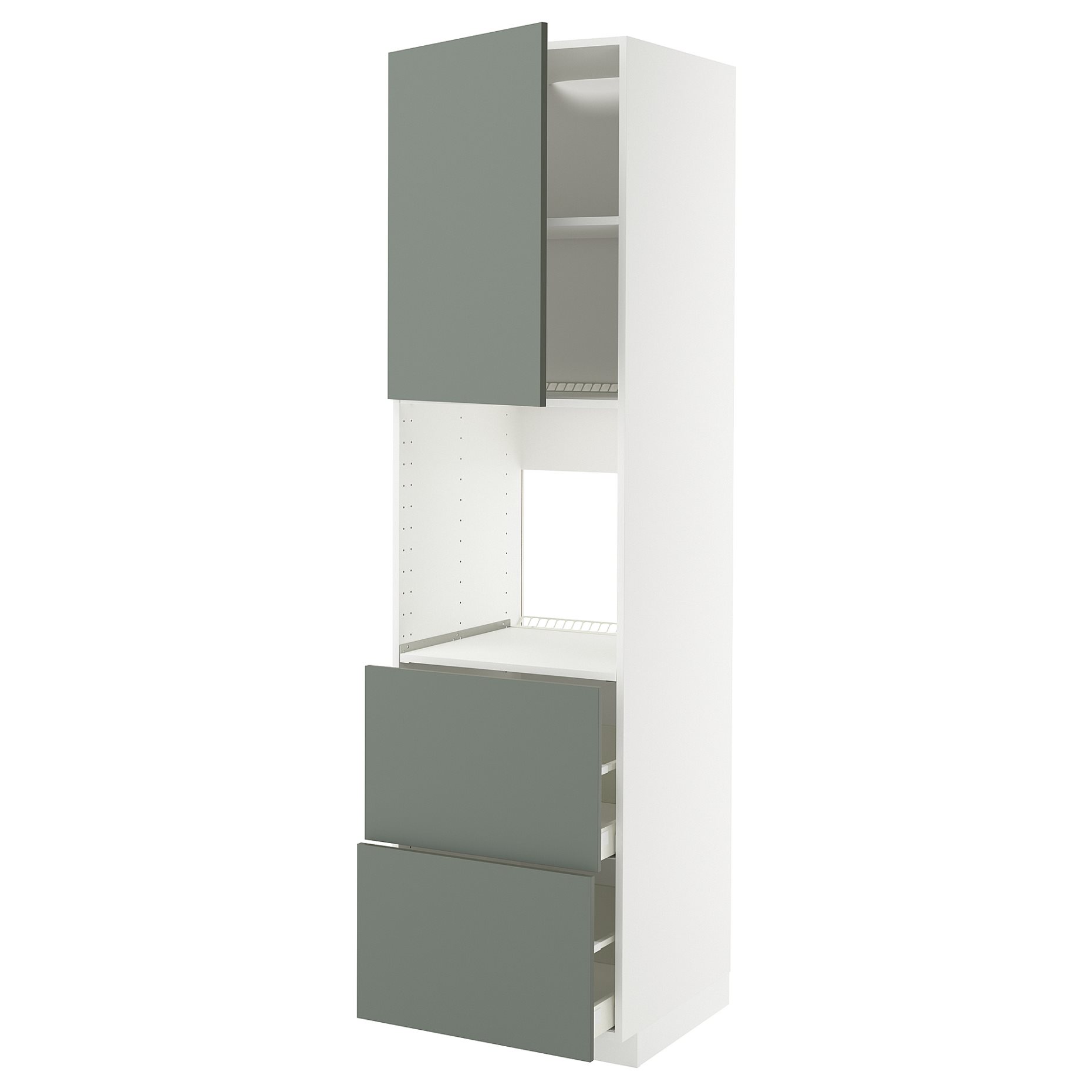 METOD/MAXIMERA, висок шкаф за фурна, чекм./2 чела/2 вис. чекм., 995.659.19