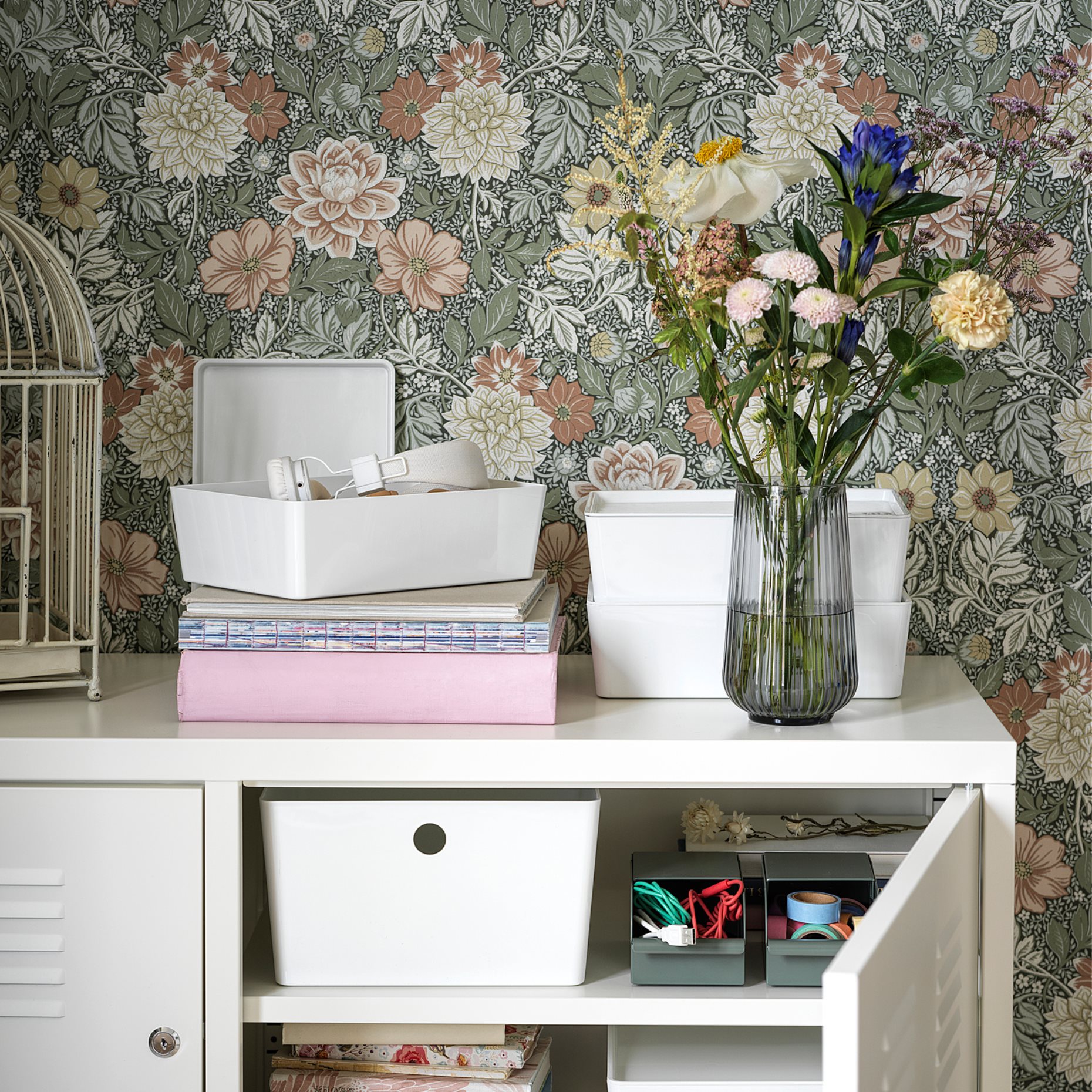 IKEA PS, шкаф, 119x63 см, бяло, 102.514.51