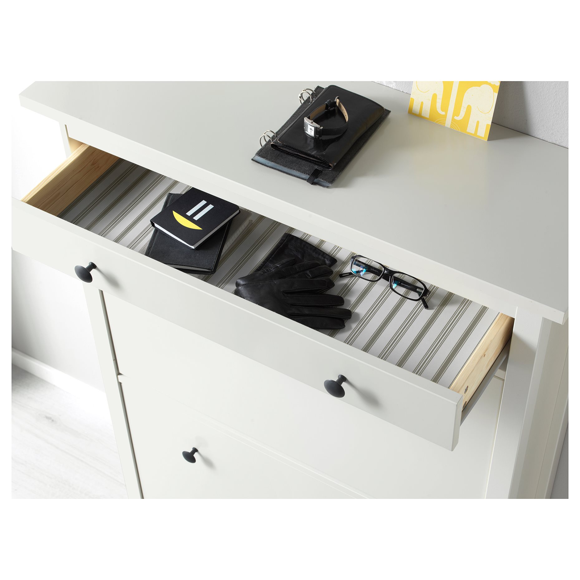 HEMNES, шкаф за обувки с 2 отделения, 201.695.59
