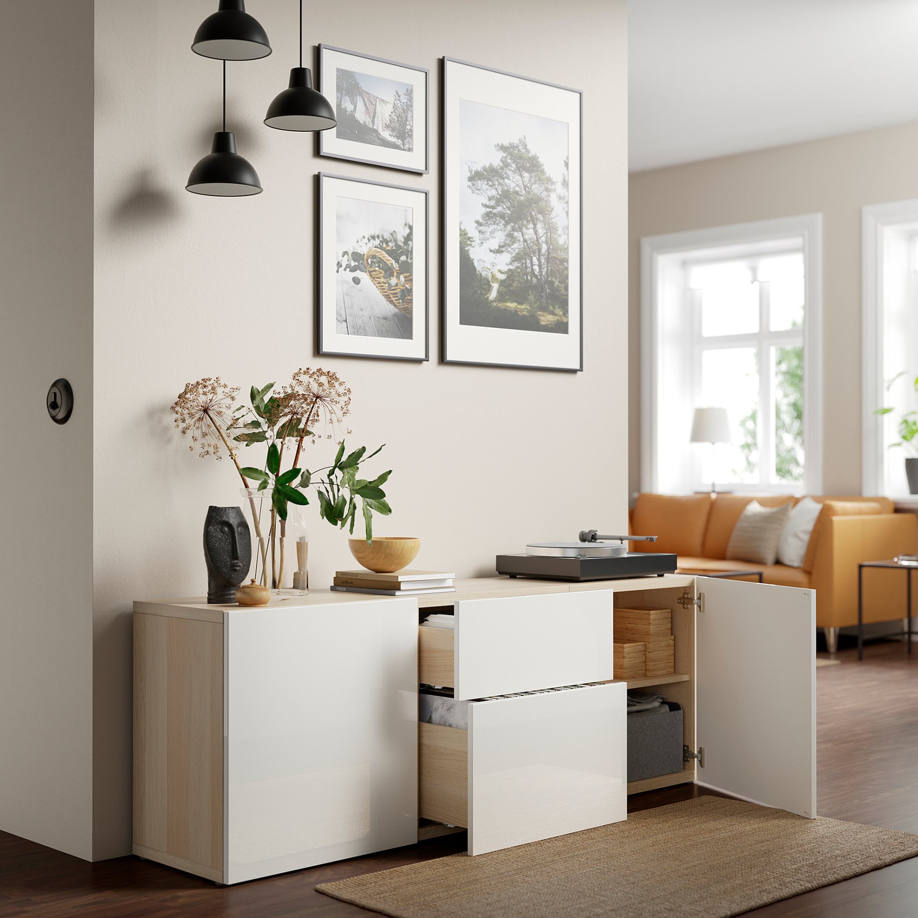 BESTÅ, комб. артикул за съхр. с чекмеджета, 293.251.88